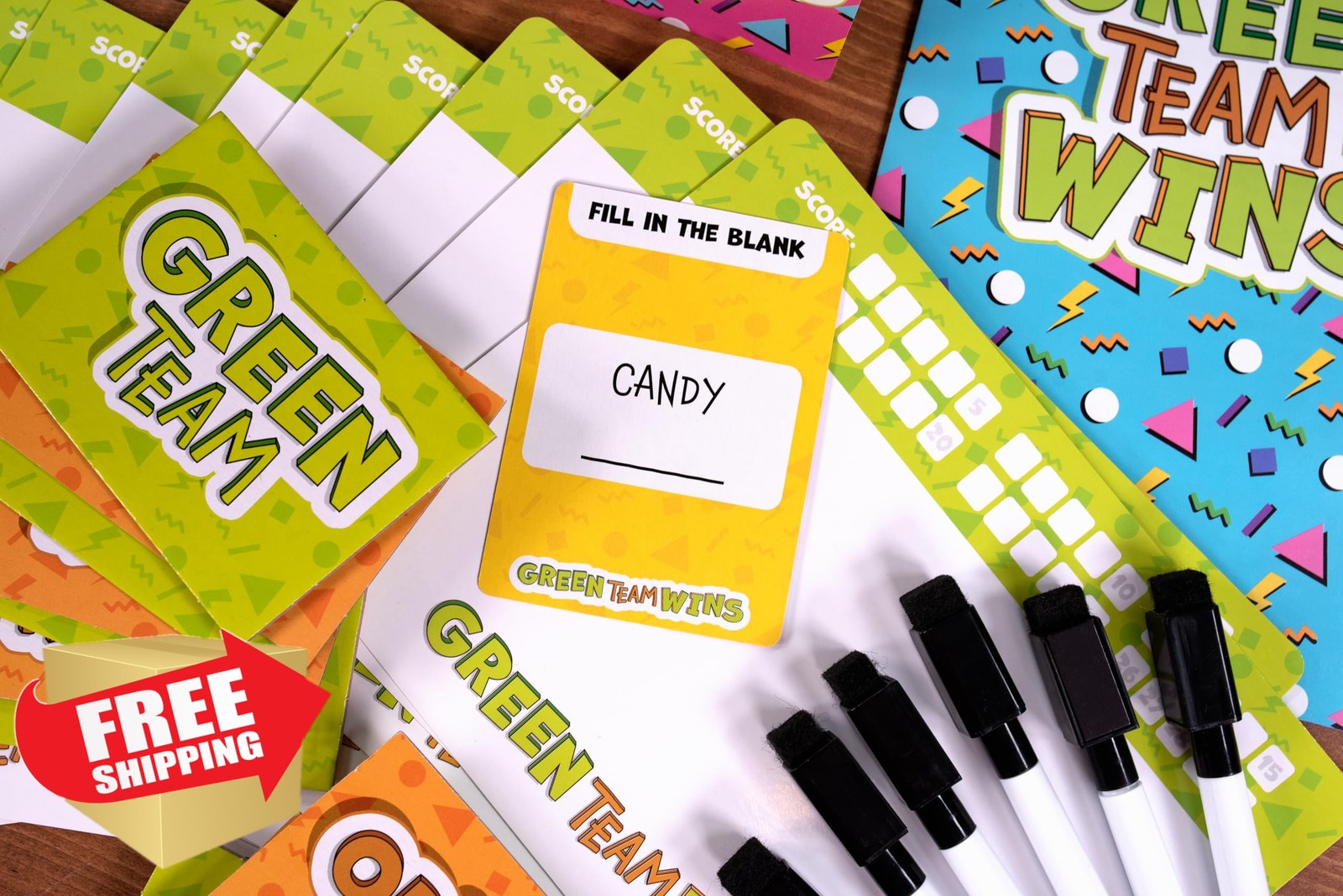 25th Century Games Green Team Wins Card Game