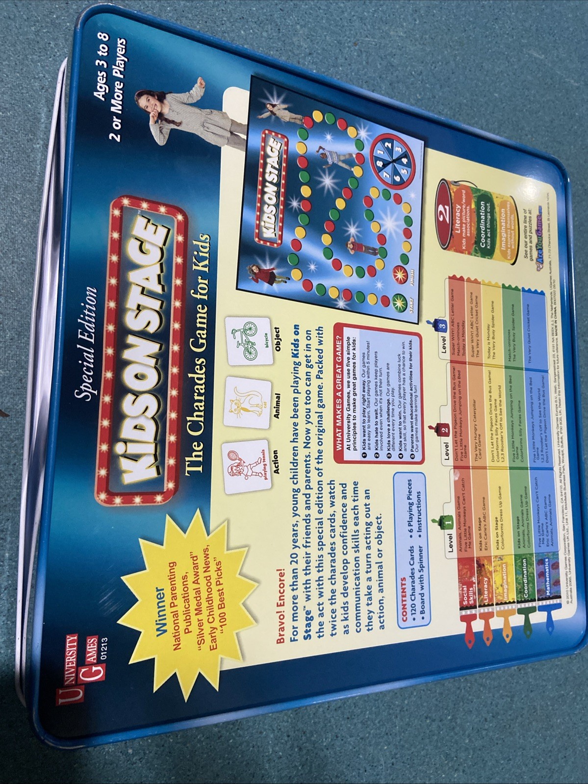 University Games “KIDS ON STAGE” Charades Special Edition Opened Box (COMPLETE)