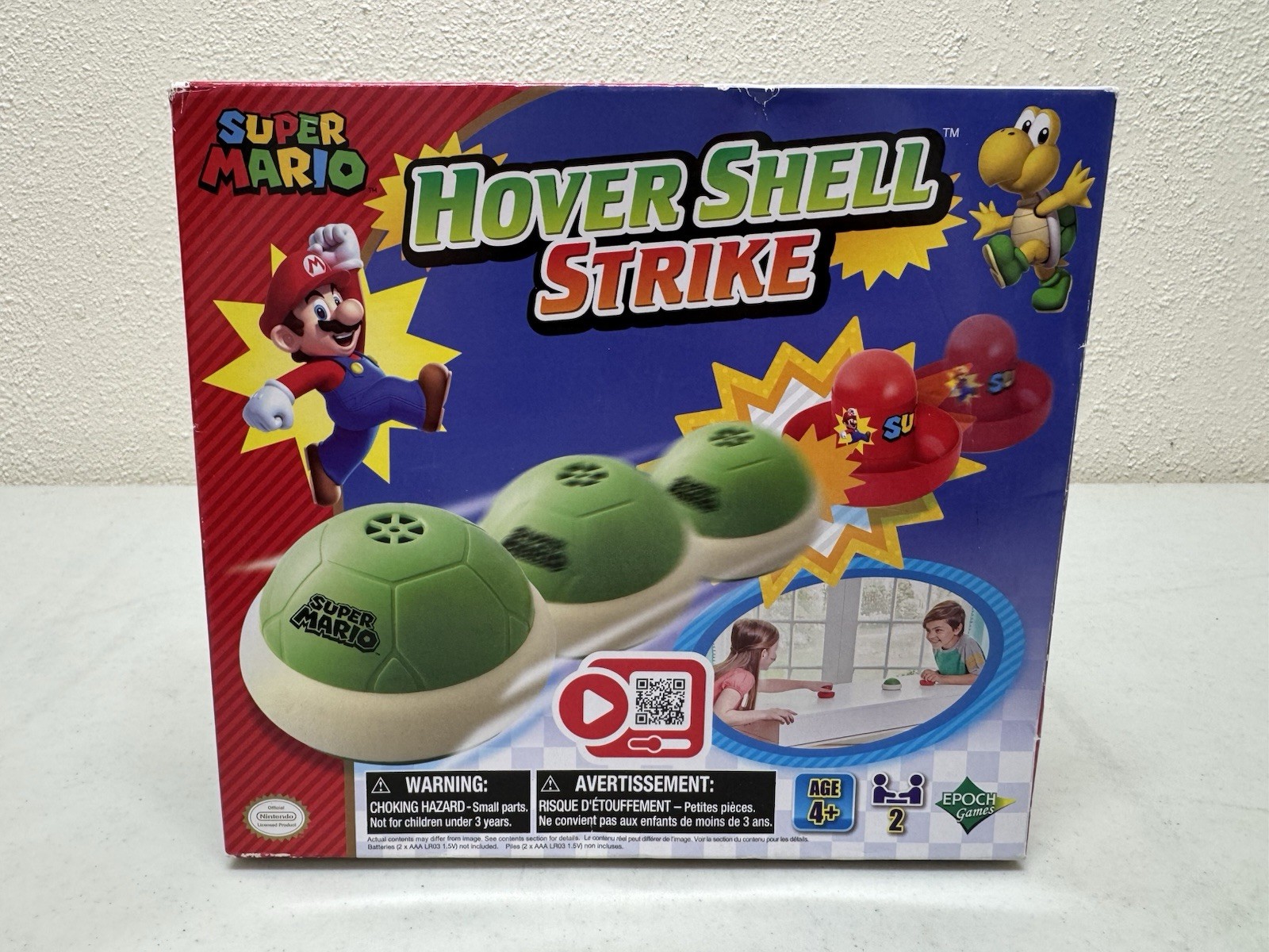 Epoch Games Super Mario Hover Shell Strike Tabletop or Floor Multiplayer Game
