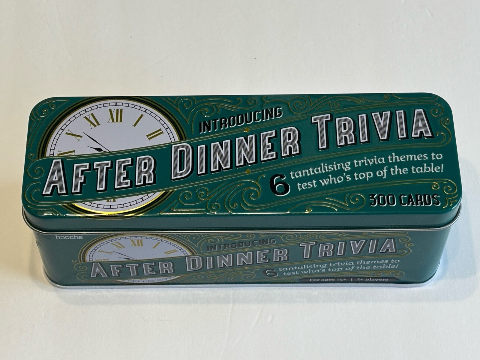 After Dinner Trivia Game by Hacche Ages 14 and Up For 2 or more Players NOB