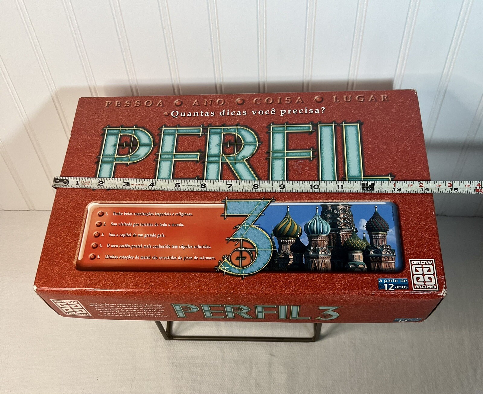 Jogo Perfil 3 Board Game By Grow Brazil Portuguese New Old Stock 12 Years And Up