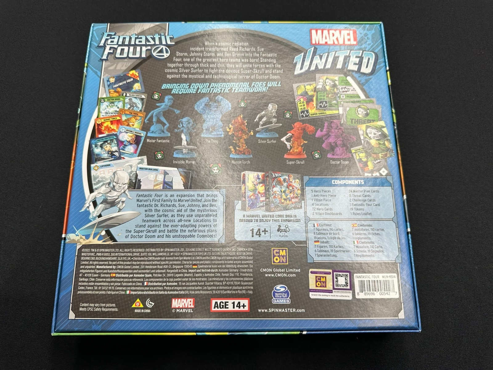 Marvel United 2x Expansion Lot (Fantastic Four 4 Galactus ) Kickstarter CMON