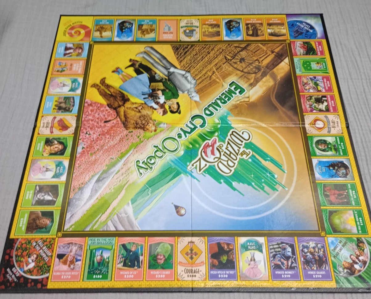 The Wizard of Oz Emerald City Opoly Board Game collector’s edition set