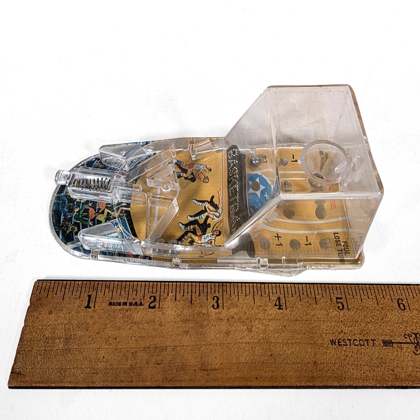 Plastic Basketball Pinball Game • Durham Industries • Hong Kong • Vintage 1975