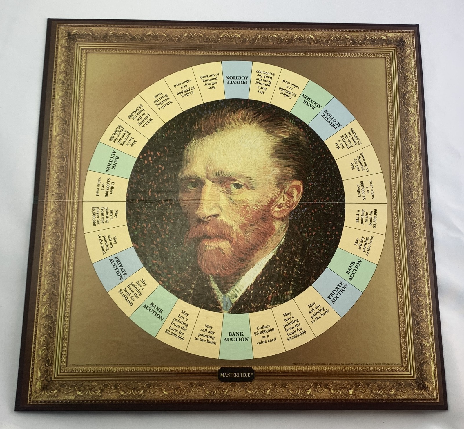 1987 Masterpiece Game Art Auction Game by Parker Brothers Complete Great Cond