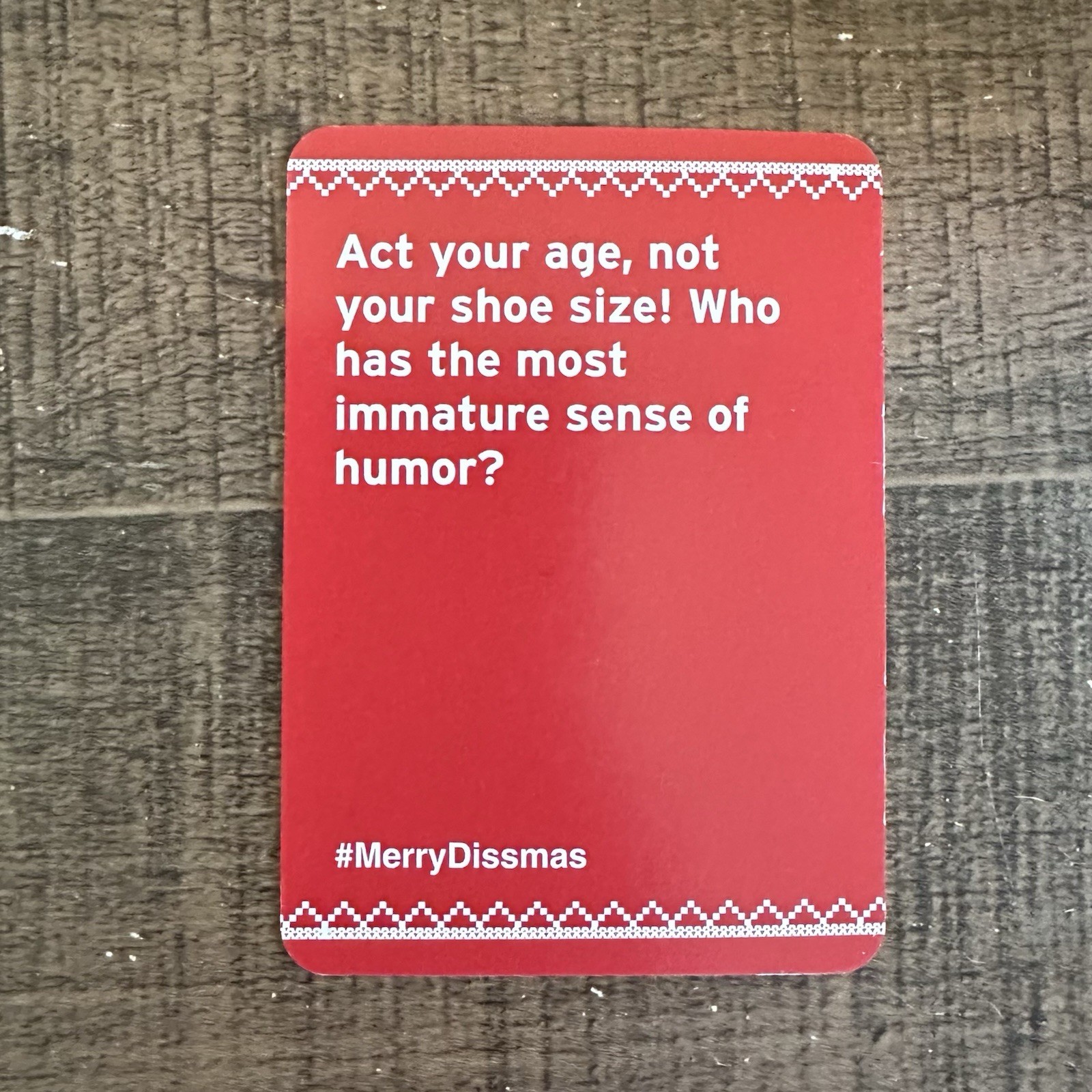 Merry Dissmas Family Holiday Party Game