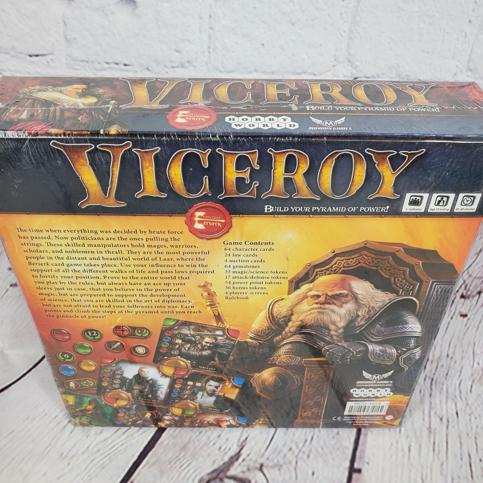 2015 Viceroy Build Your Pyramid Of Power Board Game By Mayday Games