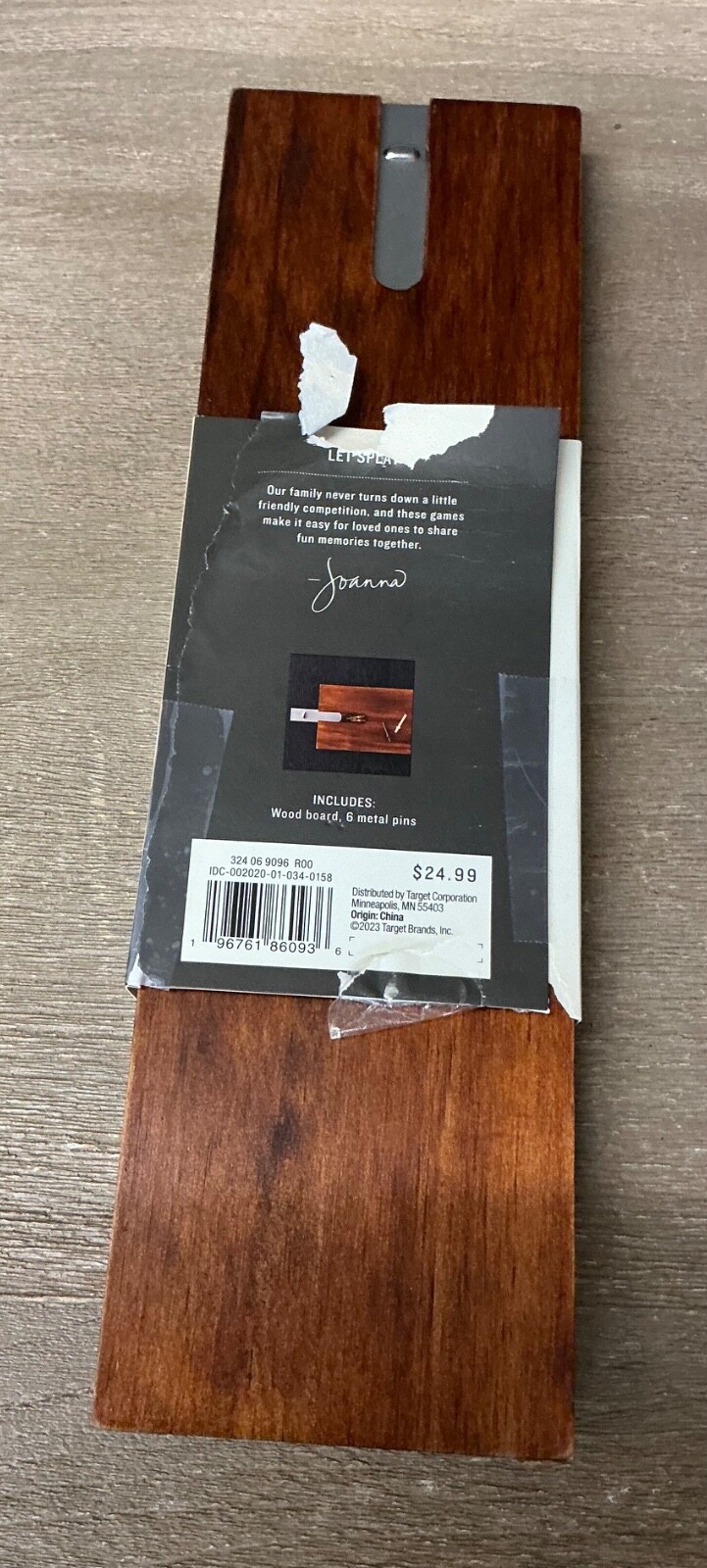Hearth & Hand with Magnolia Wood Cribbage Board Game