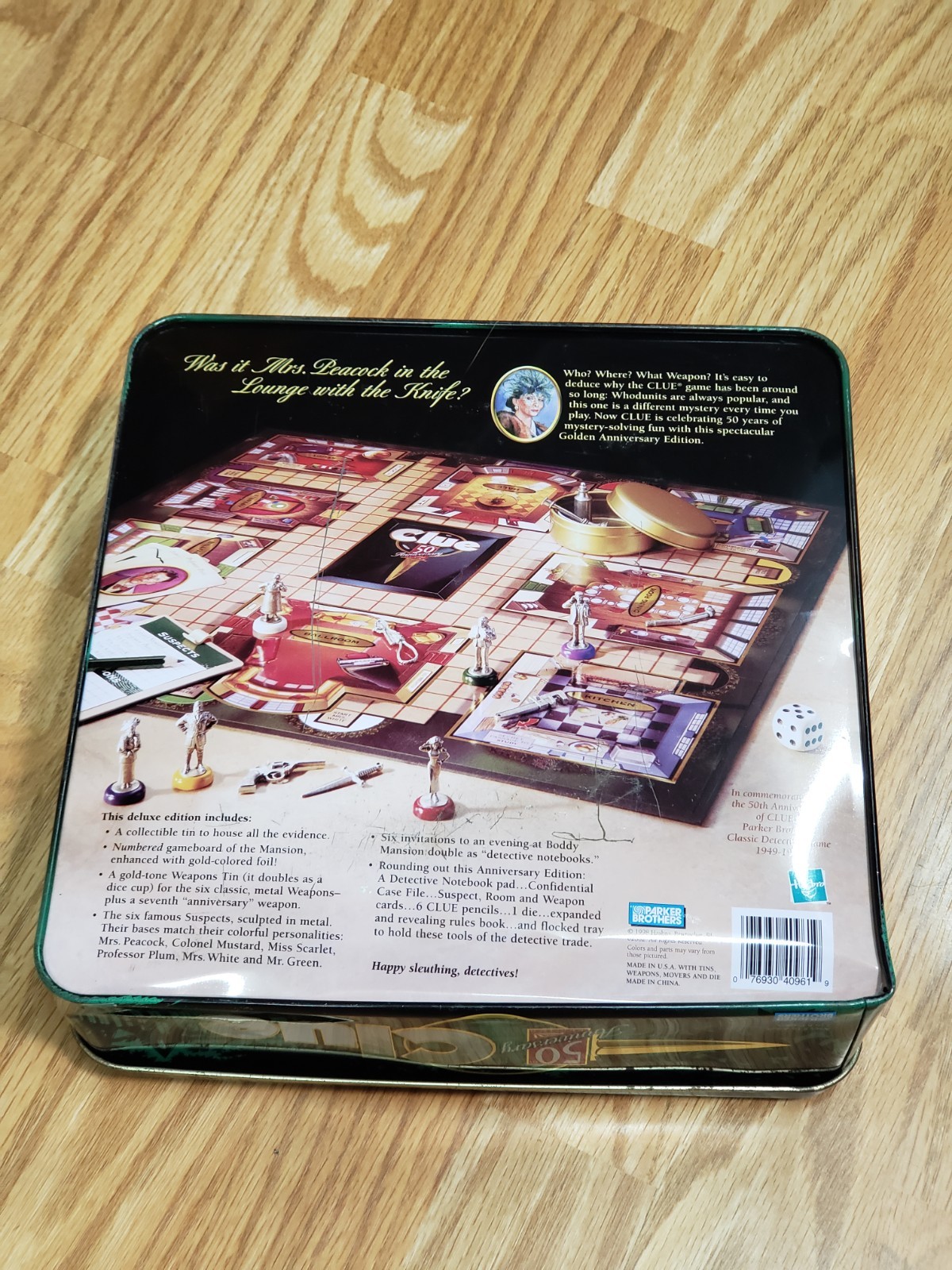 CLUE – 50th Anniversary Edition 1998 Collector Tin Complete – READ
