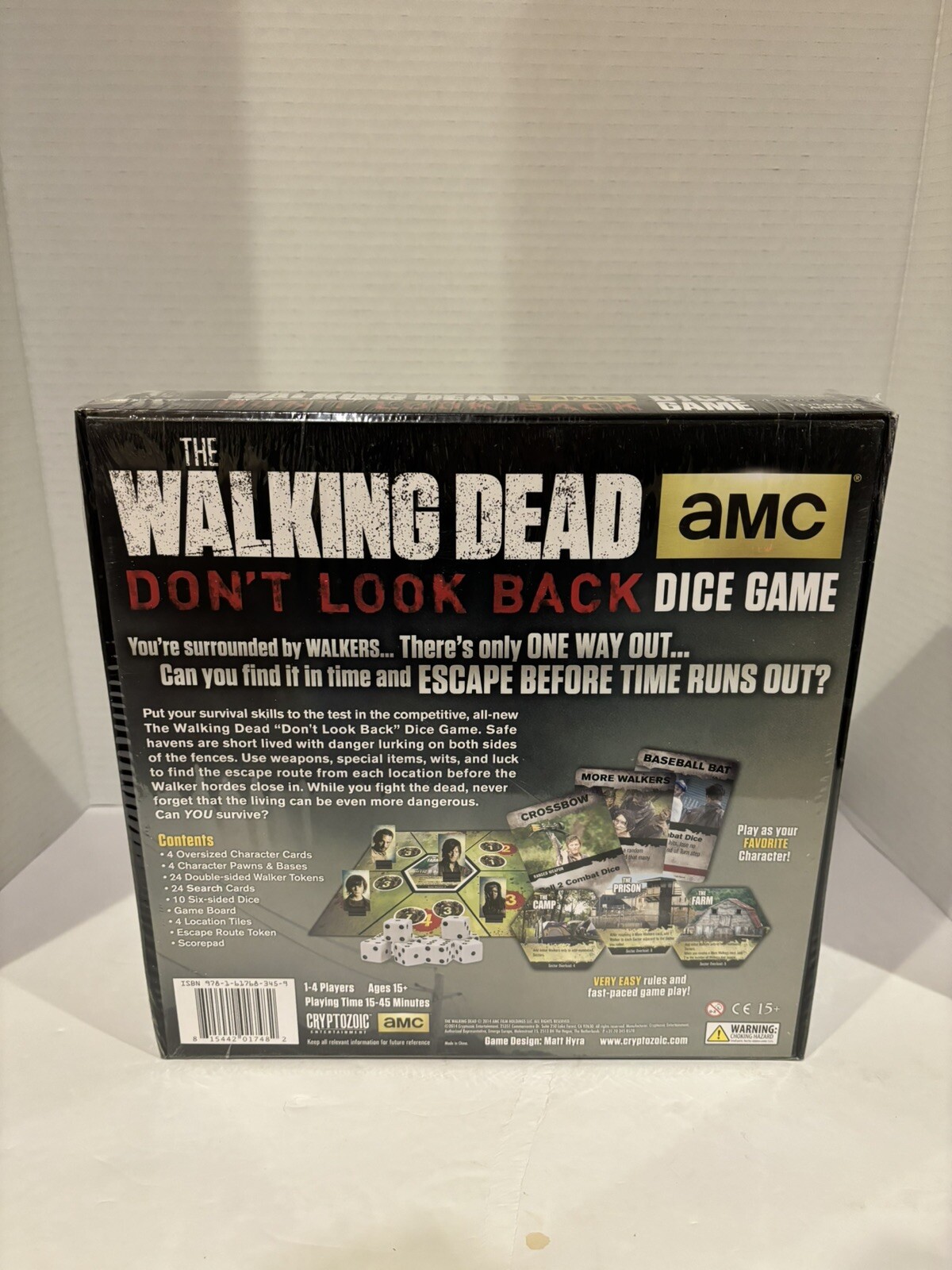 AMC The Walking Dead Don’t Look Back Dice Game Zombie Horror Board Game NEW