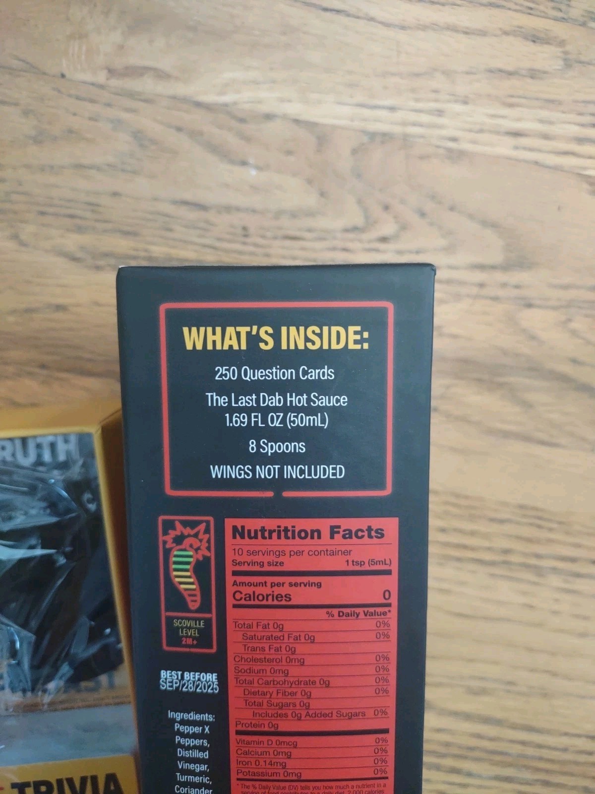 Hot Ones Truth or Dab The Game – (Hot Sauce EXPIRED) Ages 17 Plus 3-6 Players