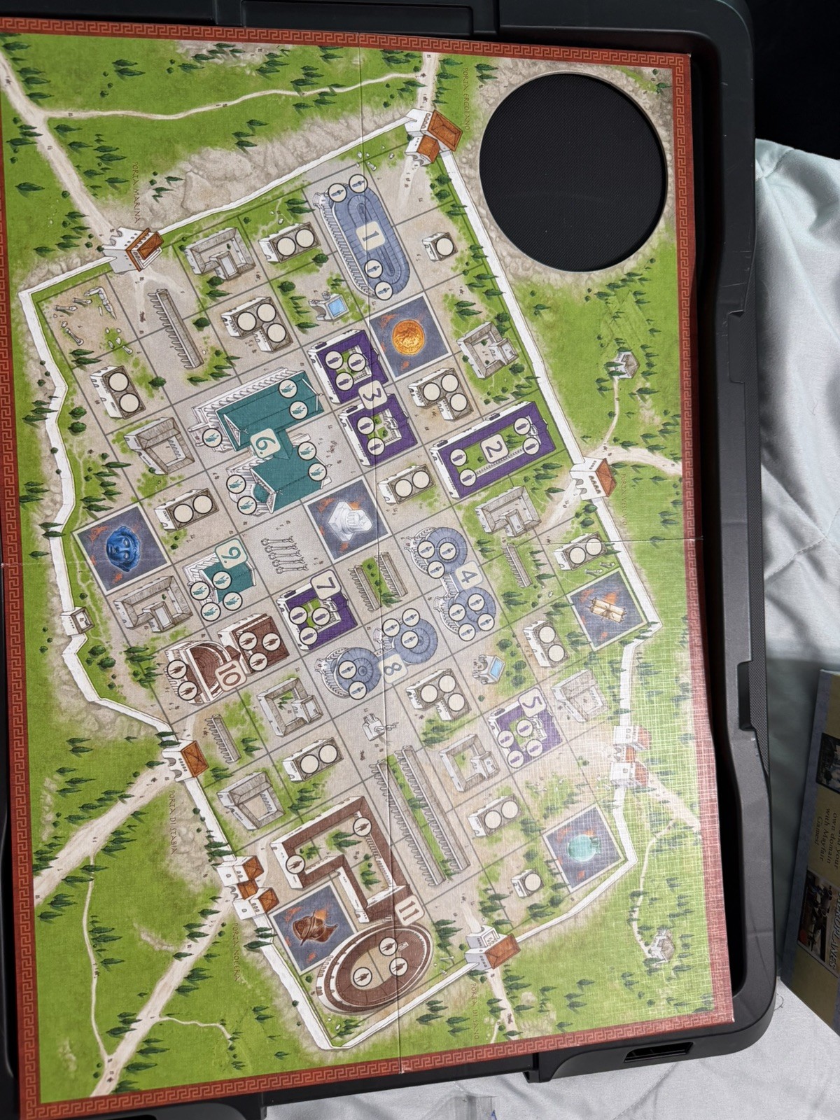 The Downfall of Pompeii Mayfair Games 2013 Player pieces missing see description