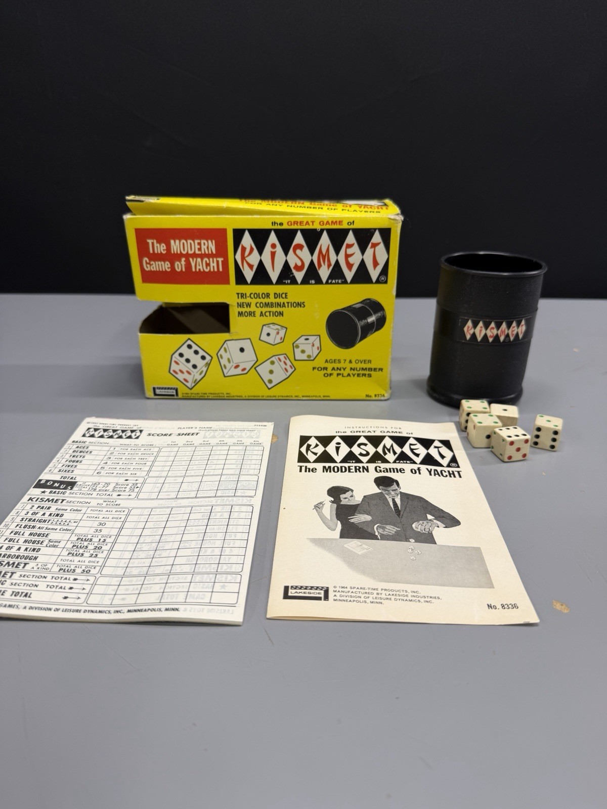 Vintage 1964 Kismet Game By Lakeside Complete With Original Box & Instructions