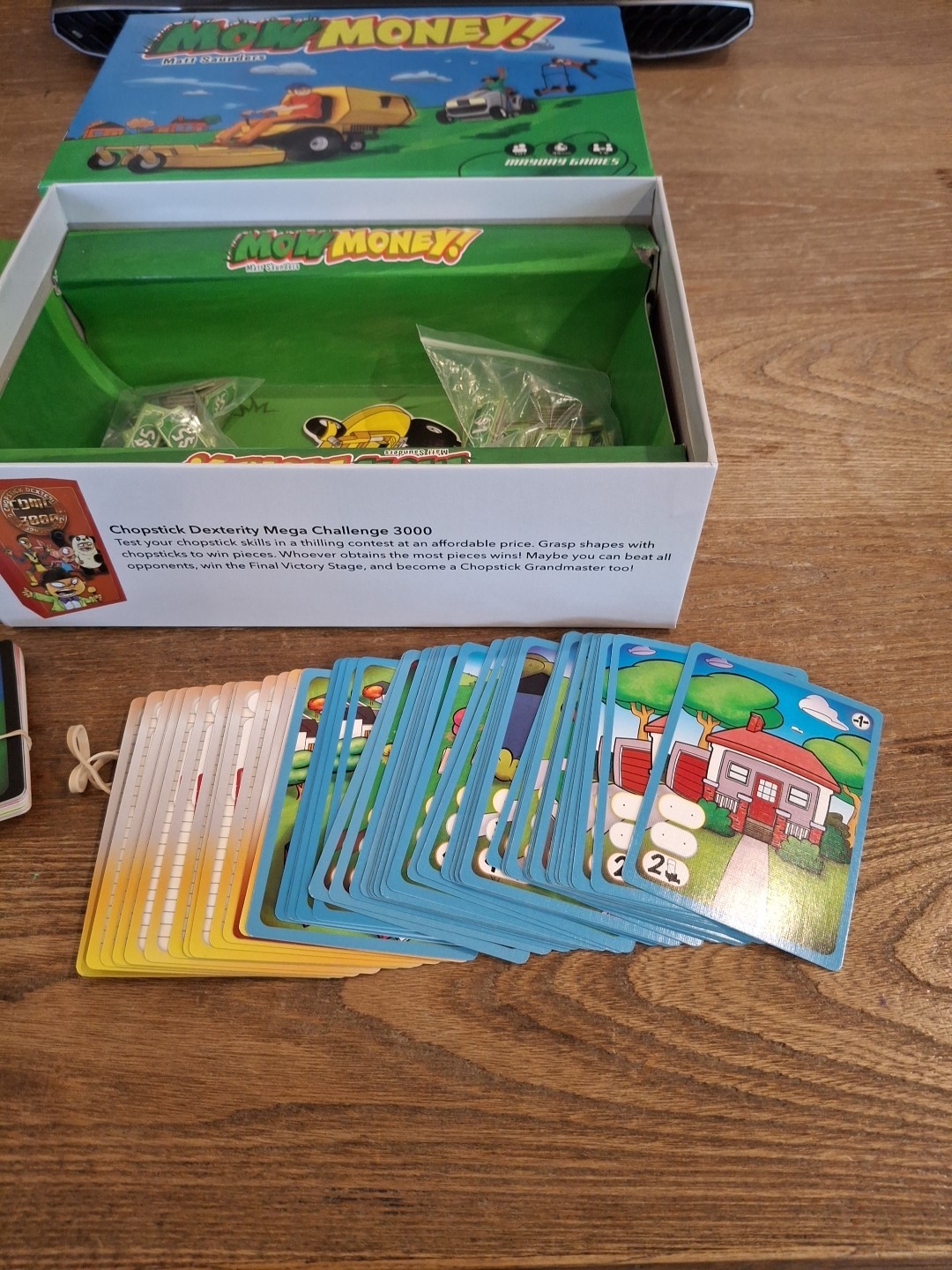 Mayday Games MOW MONEY Game by Matt Saunders 100% Complete Economy Game