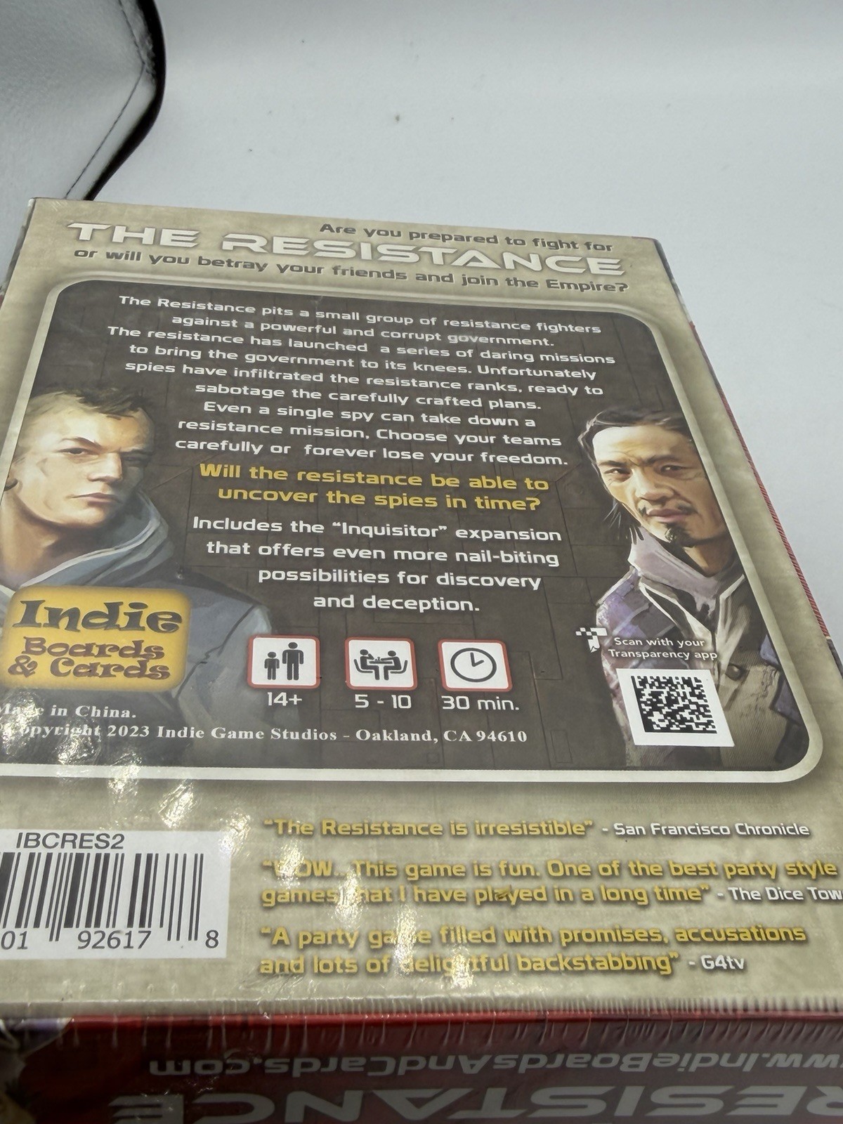 The Resistance Deduction Game Indie Boards & Cards Eskridge 2012 – NEW