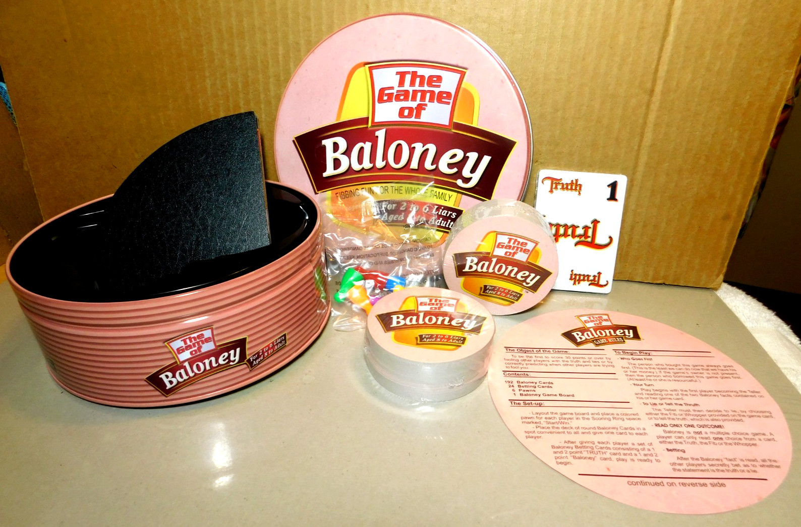 Wood Expressions, Inc.~The Game of Baloney Fibbing Fun For The Whole Family NEW!