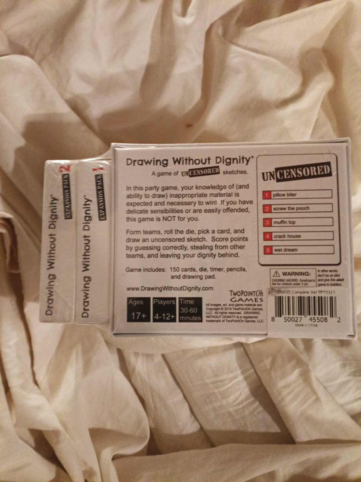Drawing Without Dignity Adult Party Game Mega Expansion Pack 1 & 2 Sealed New