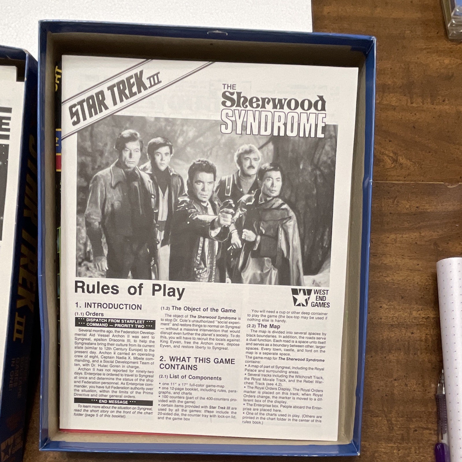 West End Games Star Trek III Three Solitaire Games in One Box Set