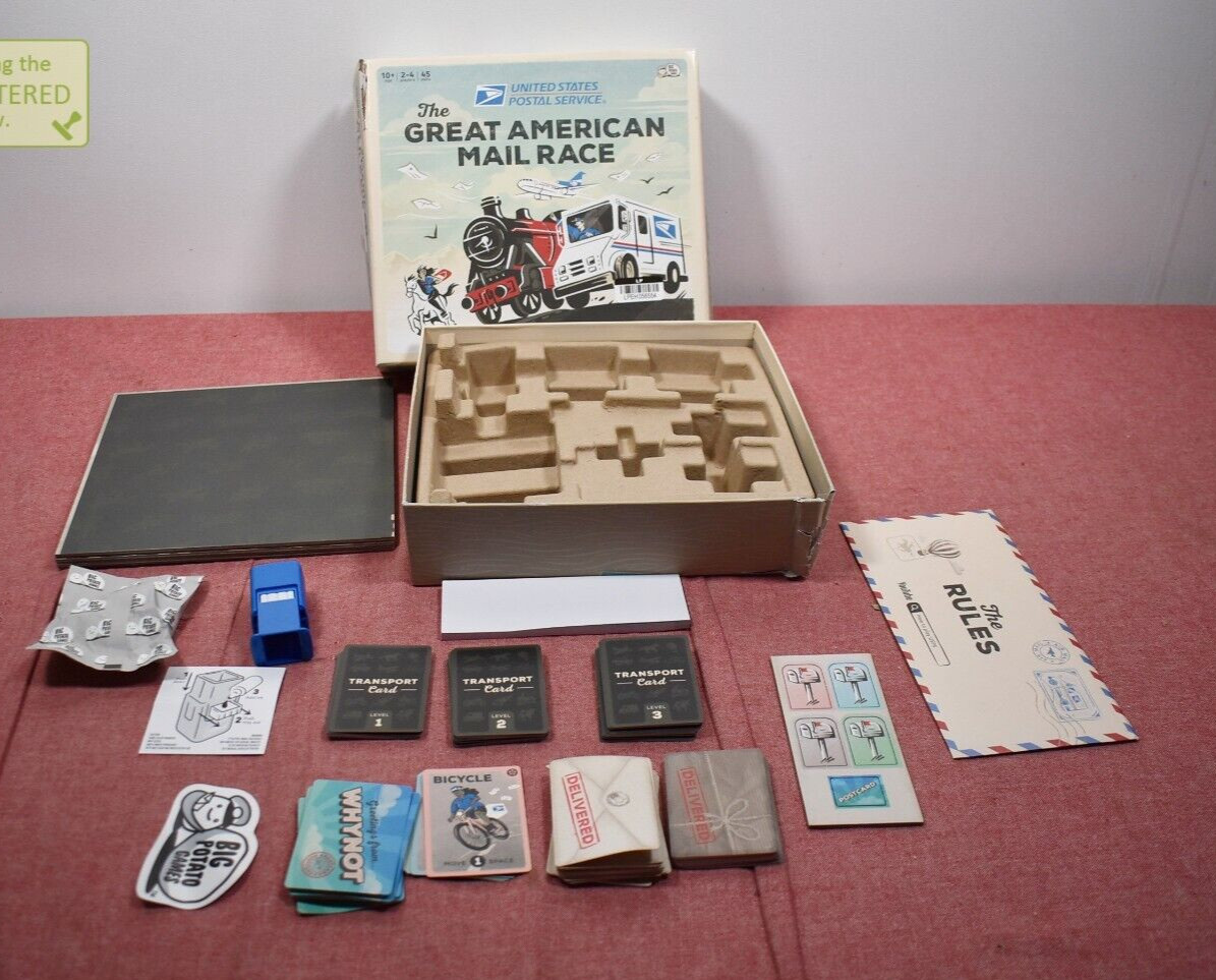 Big Potato USPS The Great American Mail Race Board Game