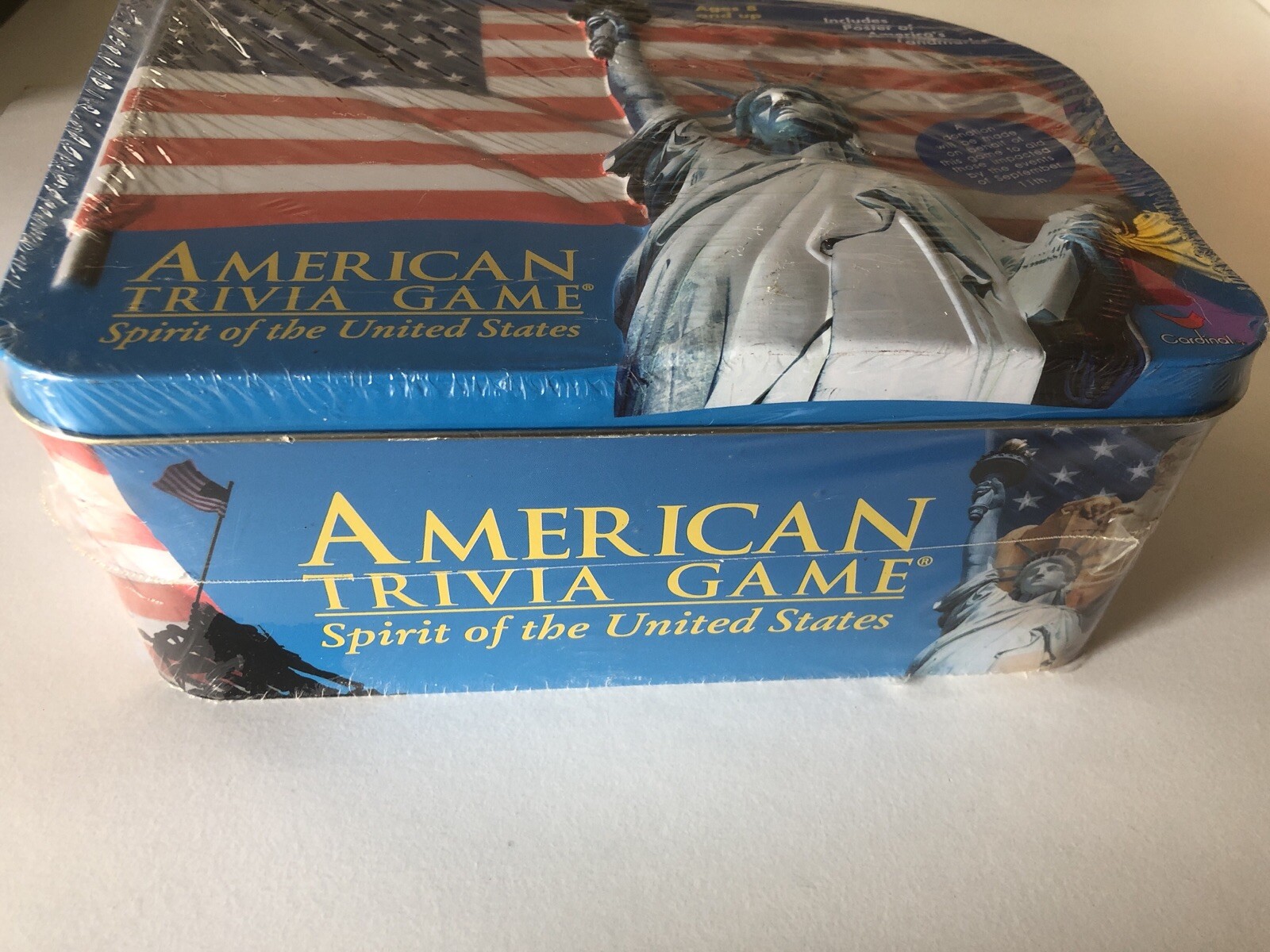 Cardinal American Trivia Game Spirit of the United States 2001 Collector Tin New