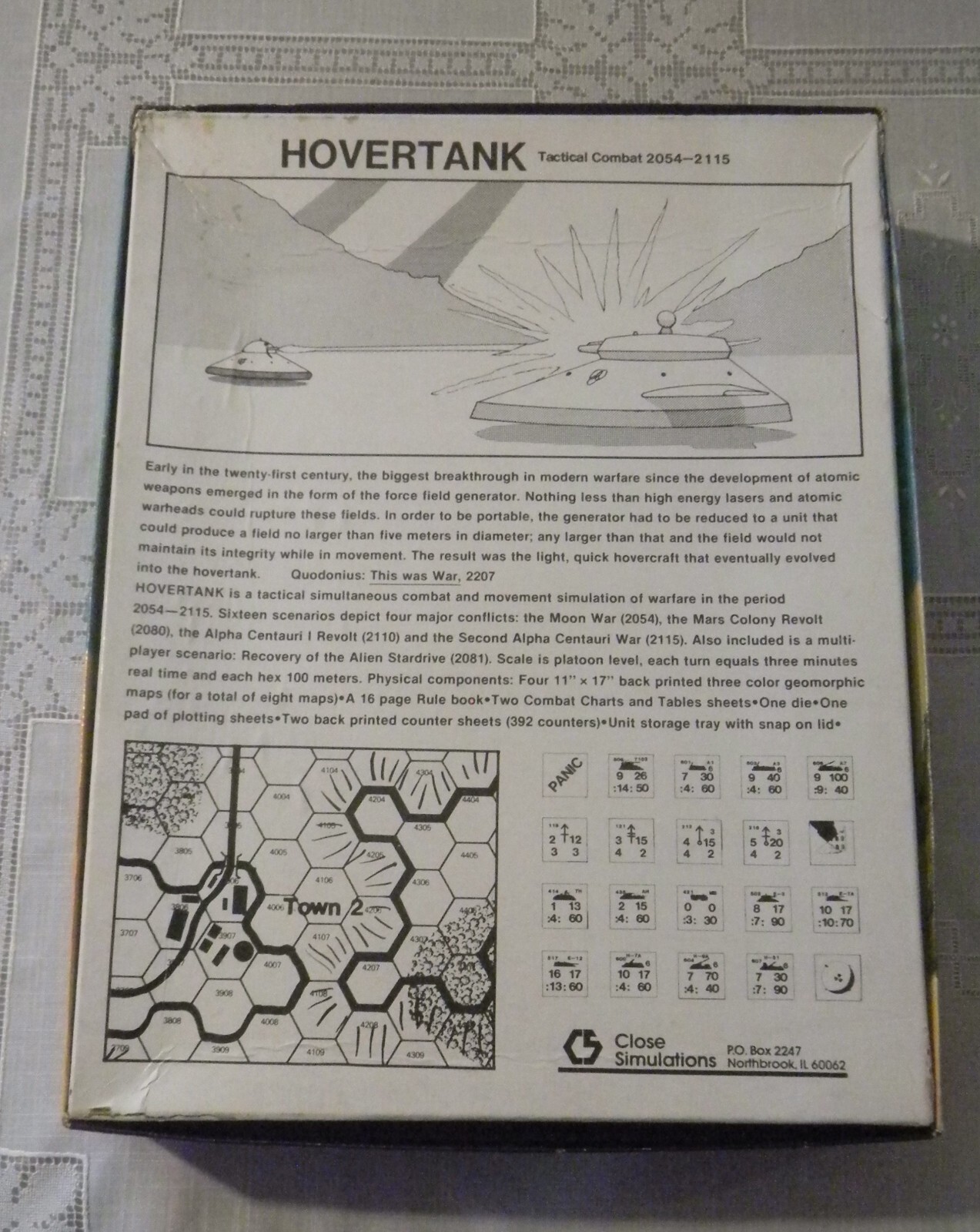 Hovertank: Tactical Combat 2054 – 2125 by Close Simulations Unused, Unpunched