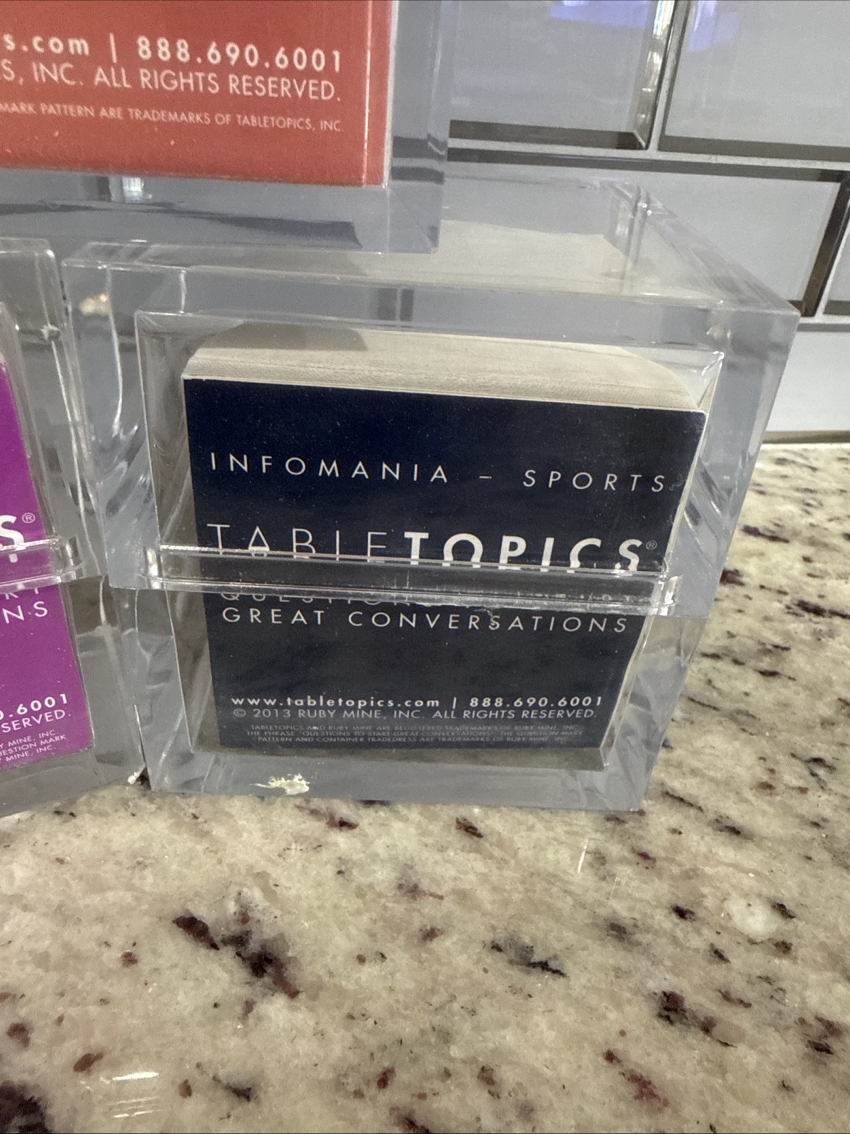 TableTopics Dinner Party Decades Americana Infomania Sports Convo Decks Lot 3