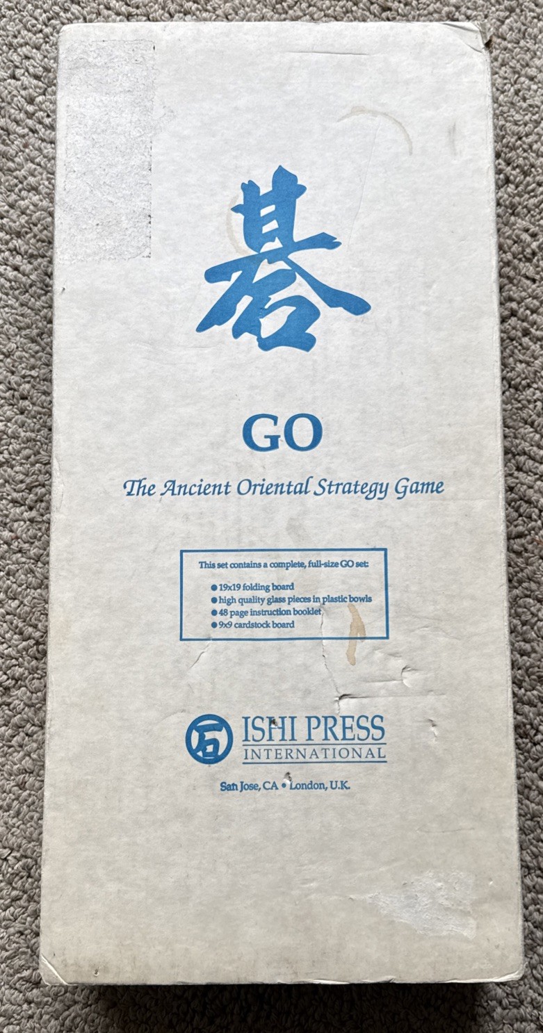 Japanese Go Set Wooden Board Stones Vintage Used Japan, Complete, Near Mint! FS!