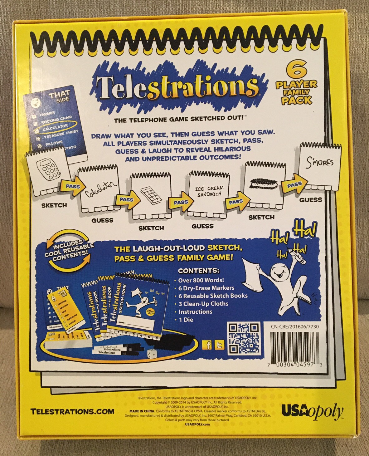 Telestrations Original The Telephone Game Sketched Out! 4-6 Players Fun Family!