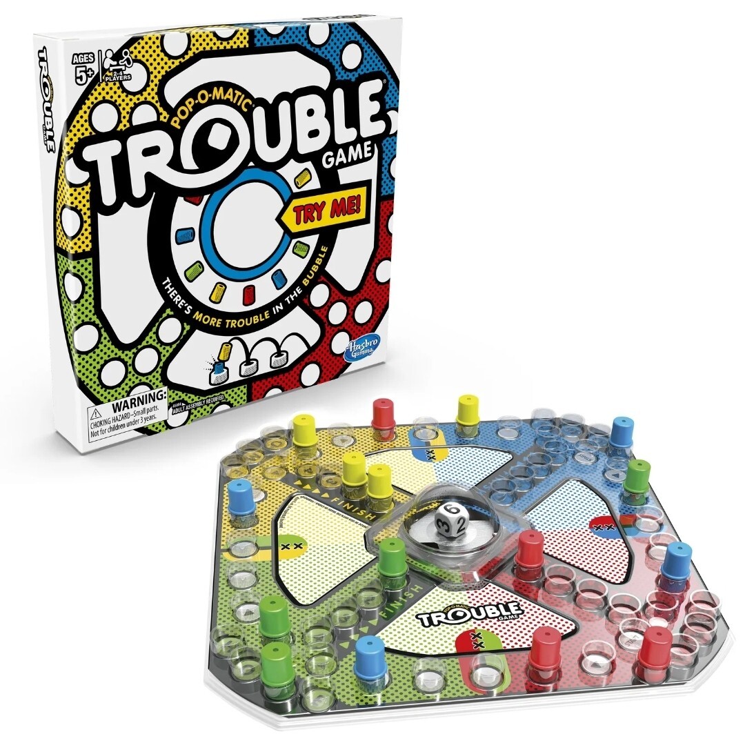Trouble Board Game for Kids Ages 5 and Up 2-4 Players
