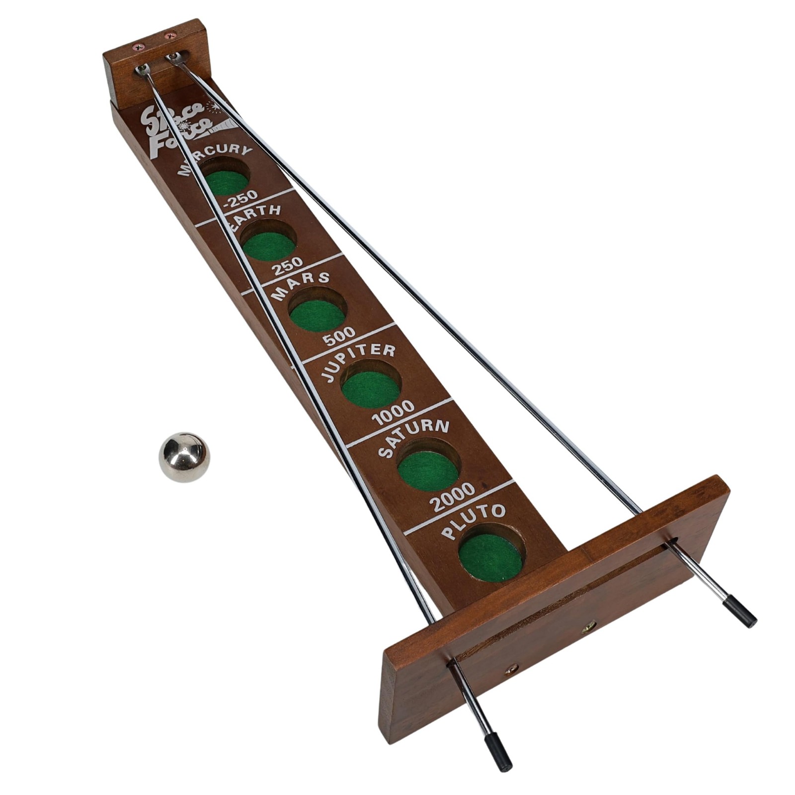 Classic 1940s Shoot The Moon Game – Solid Walnut, 18 Inches Tall