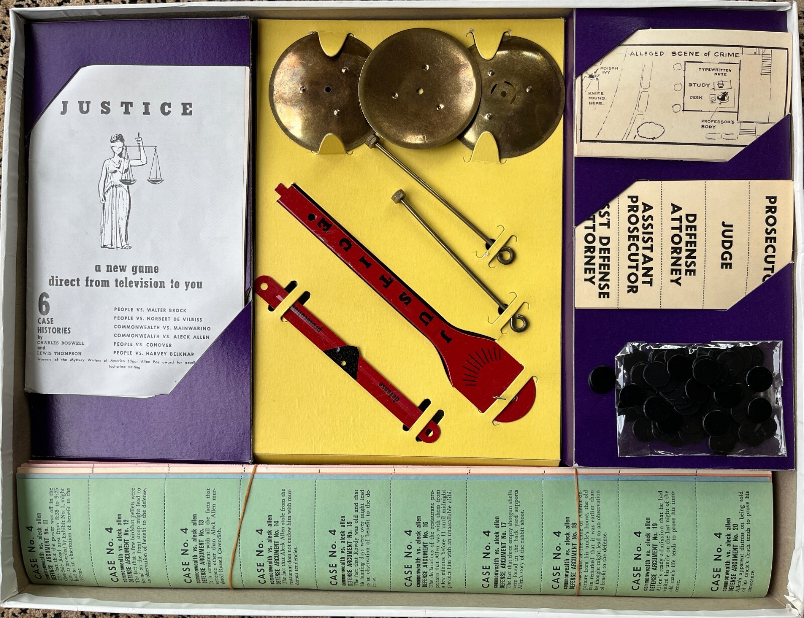 Exceedingly Rare – Justice TV Game – 1955 – Lowell