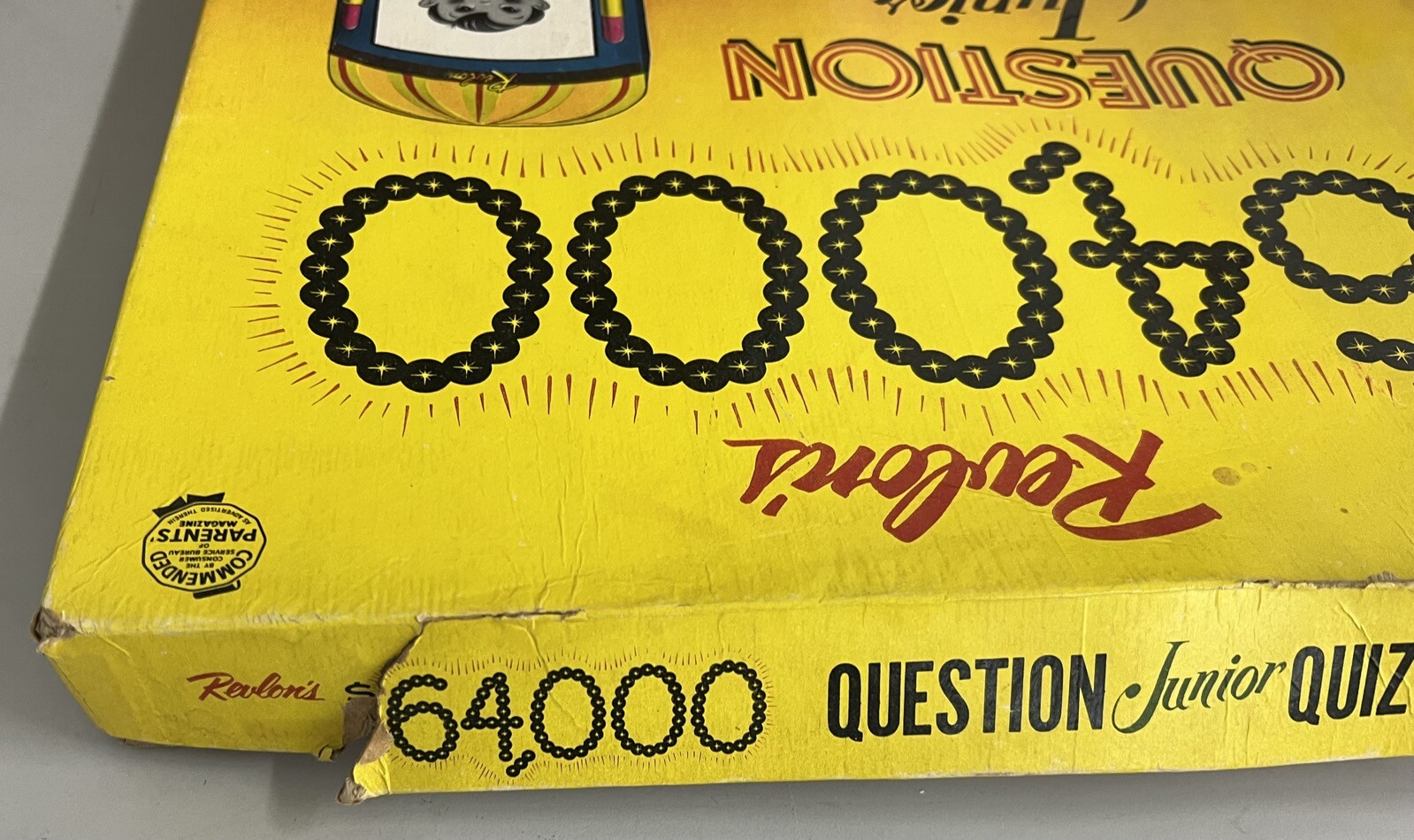 1950’s Revlon’s $64,000 Dollar Question Junior TV Quiz Show Board Game Lowell