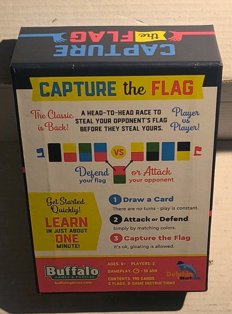Capture The Flag Card Game A Head To Head Race By Buffalo Dolphin Hat Games