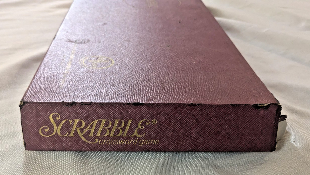 Vintage 1953 Scrabble Crossword Game Complete Wood Tile Set Selchow Righter