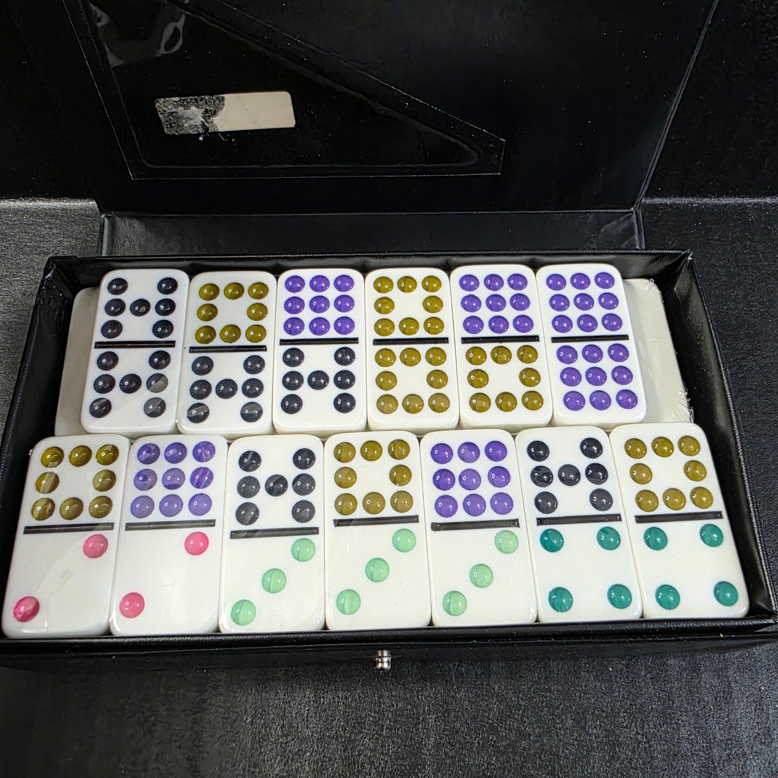 Excalibur Electronics Double Nine Professional Dominoes Set of 55 with Case NEW