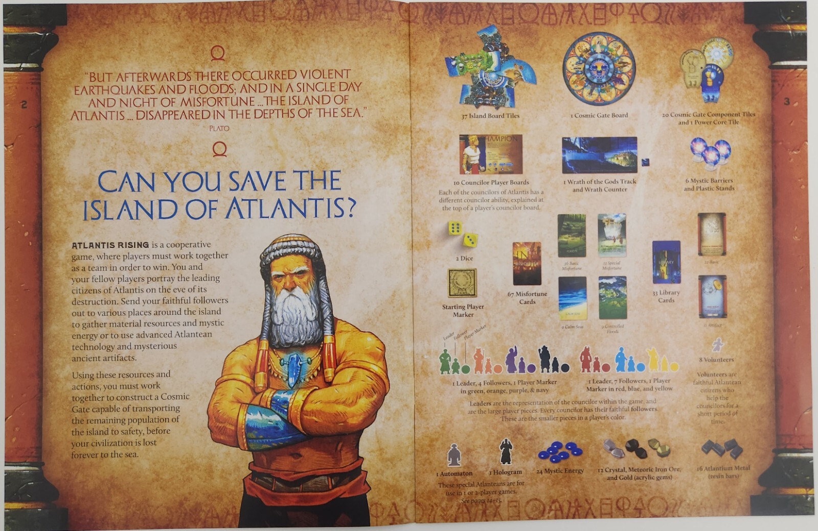 Atlantis Rising Monstrosities+Core Game+Extras Kickstarter by Elf Creek (NIS)