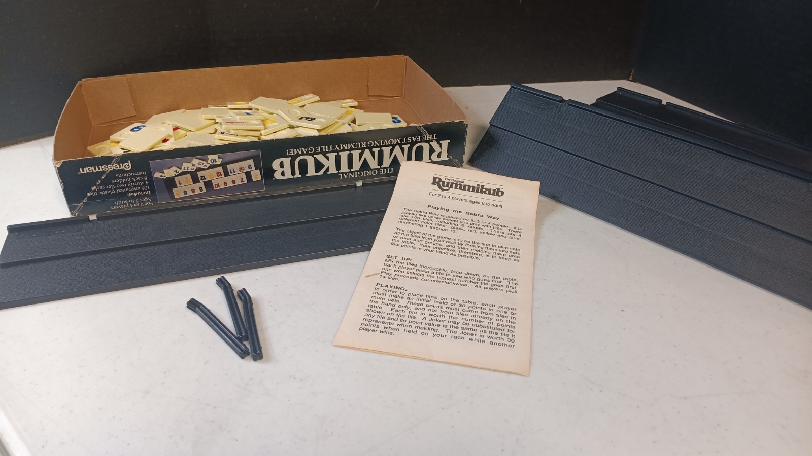 The Original Rummikub – Pressman 1990 Edition – – Free Shipping!