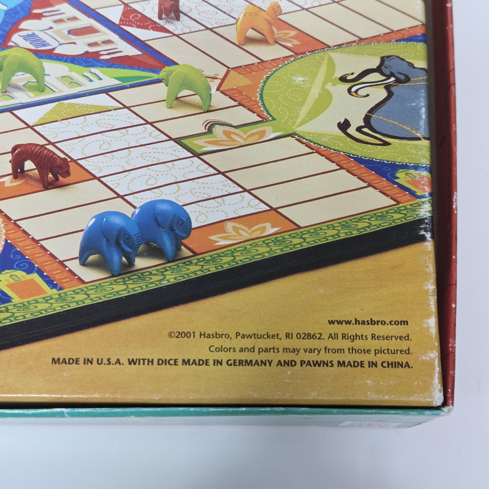 Parcheesi The Classic Game of India Milton Bradley Board Game 100% Complete 2001