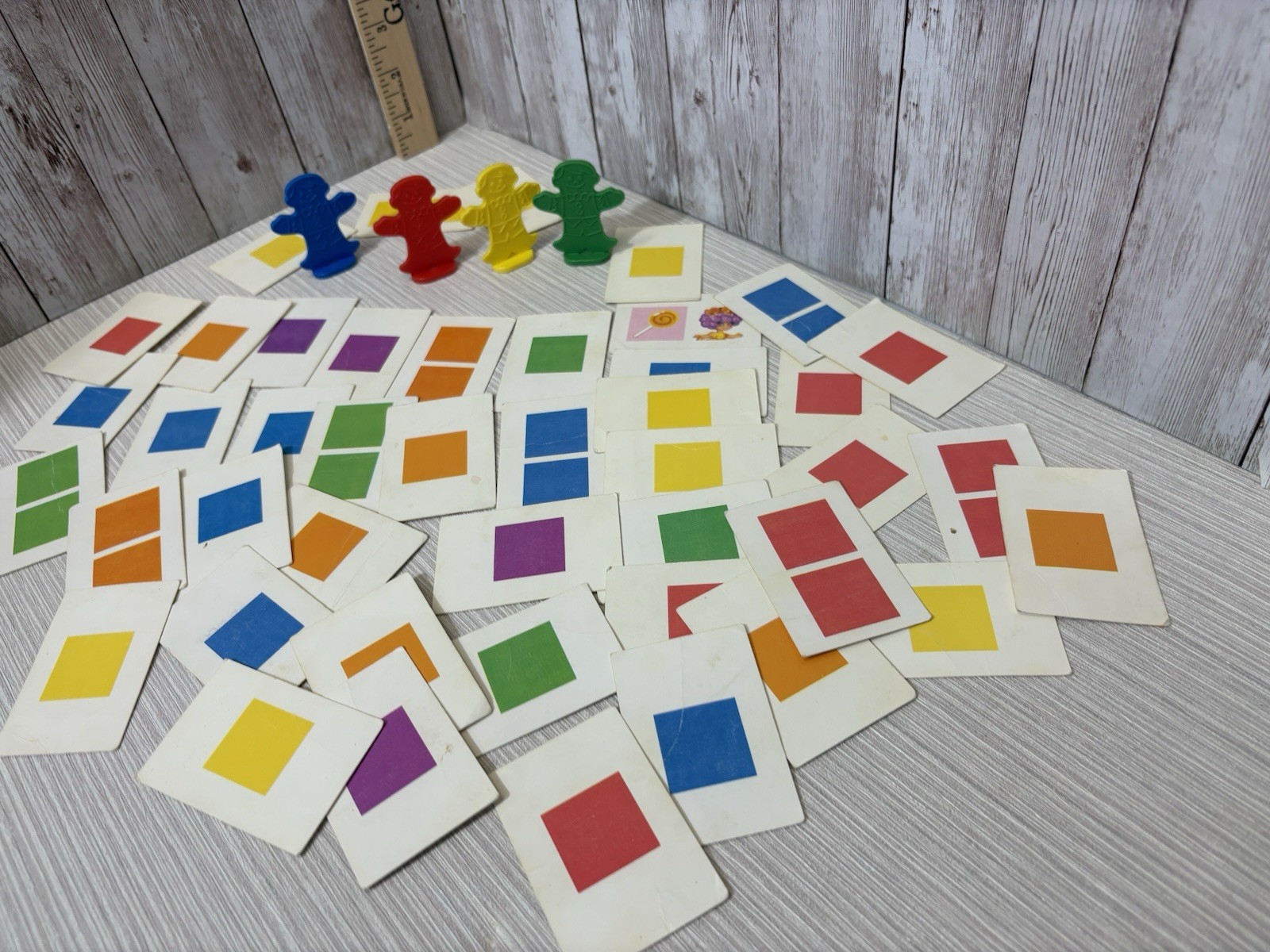 1955 Vintage Candyland Game Pieces 44 Cards Plus 4 People Movers. FREE SHIPPING
