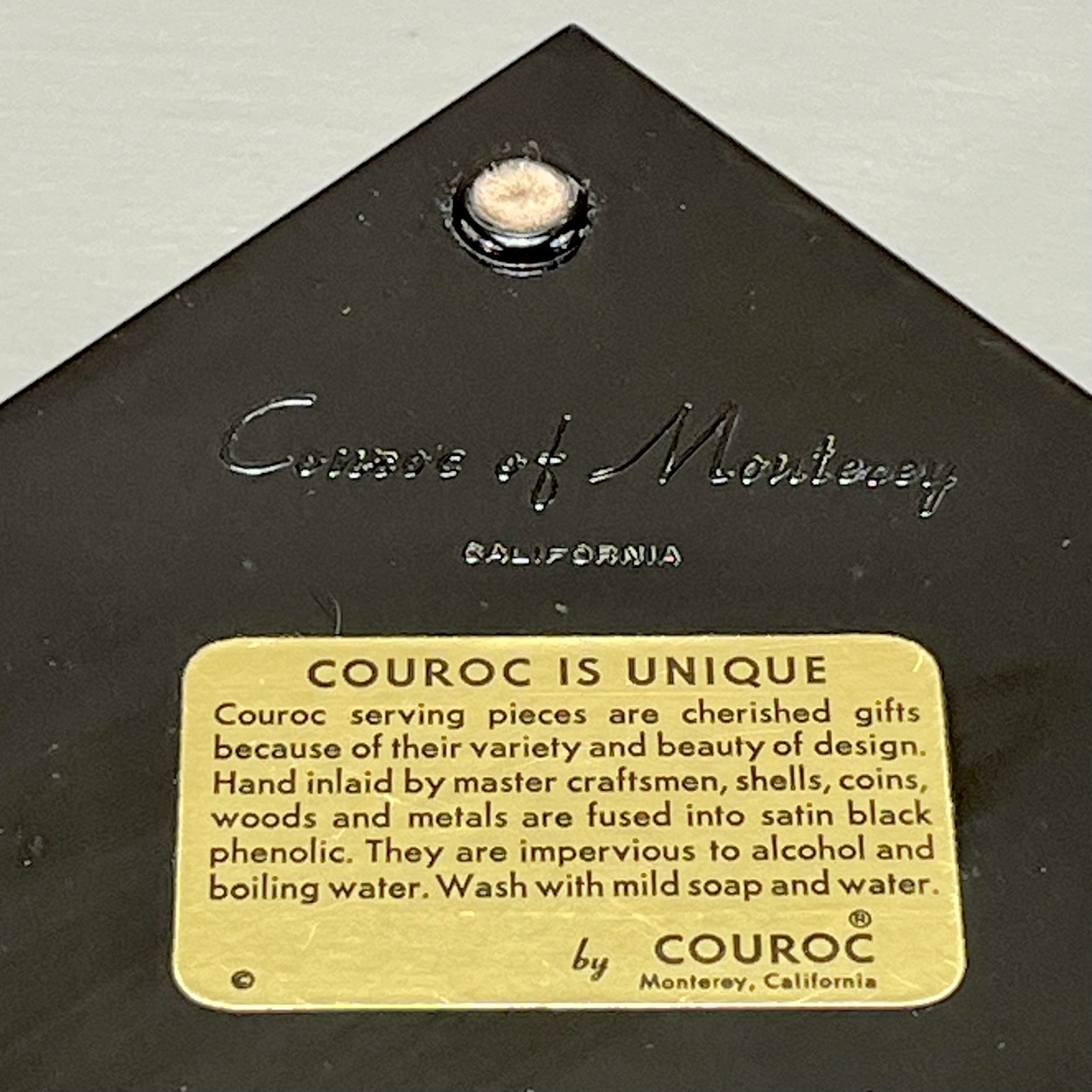 Vintage Couroc of Monterey Western Inlay Poker Chip & Cribbage Game Box Complete