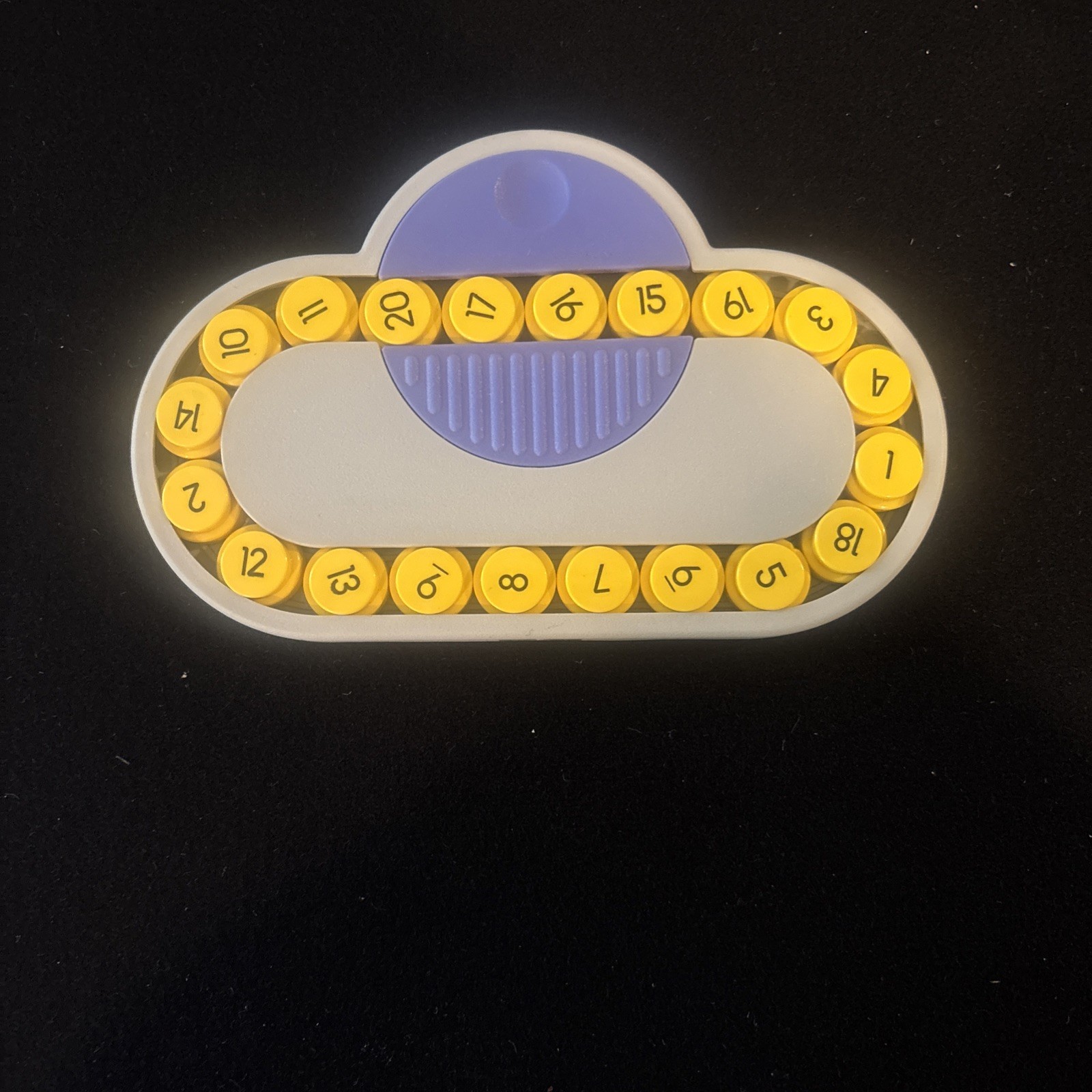 Vintage Top Spin Brain Teaser Game Binary Arts USA Made 1989 Puzzle Numbers Toy