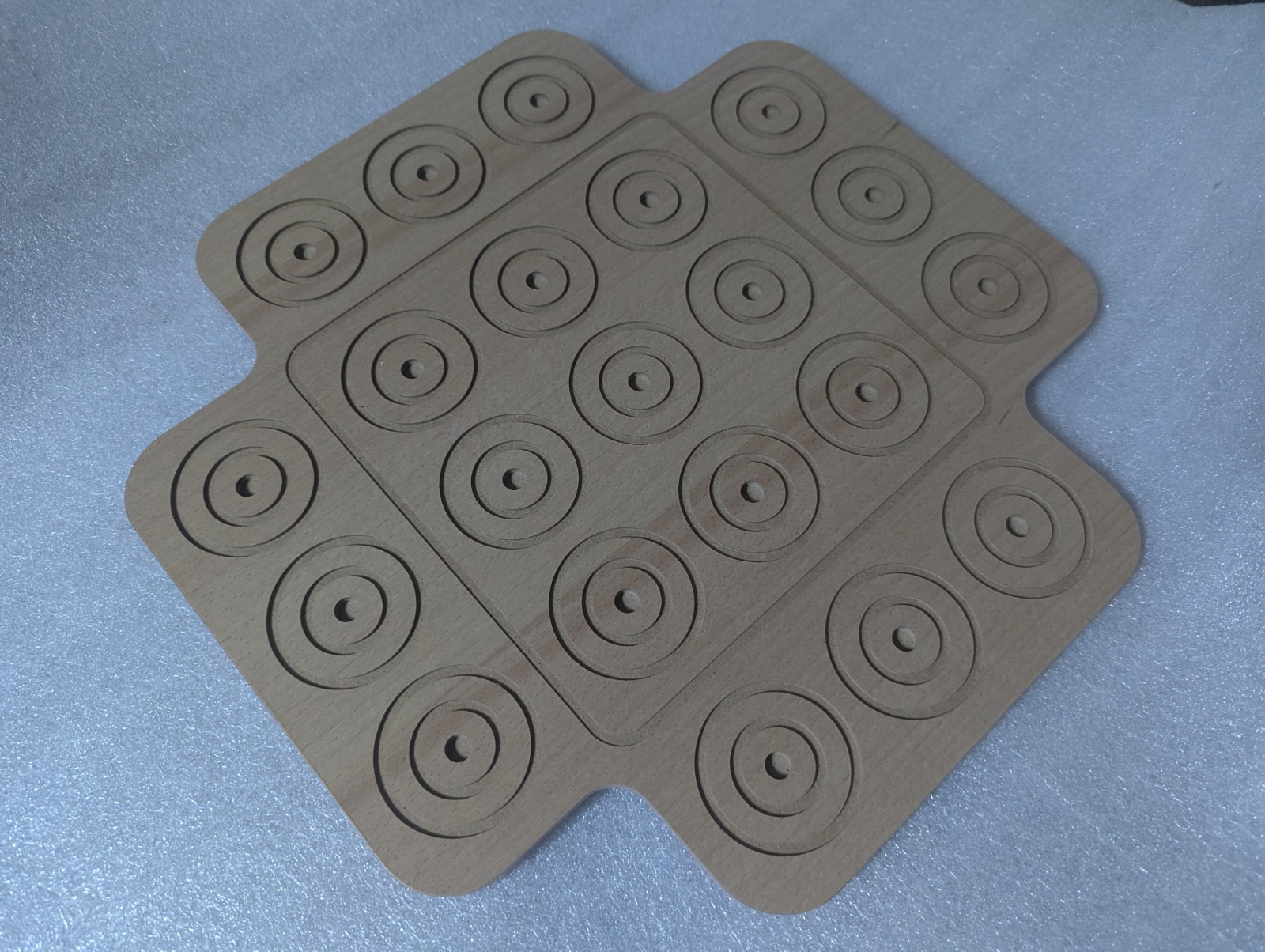 Otrio Deluxe WOOD GAME BOARD ONLY Replacement Part Genuine Orig Perfect Mint A++