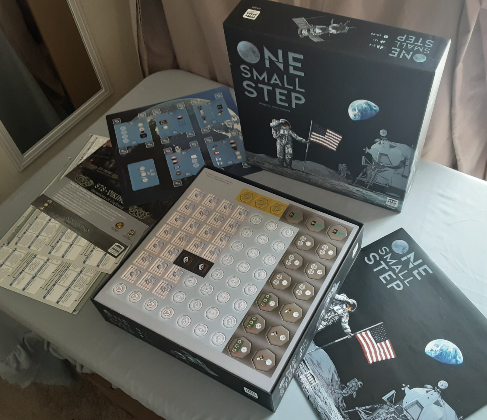 ONE SMALL STEP Board Game – Academy Games Open Box