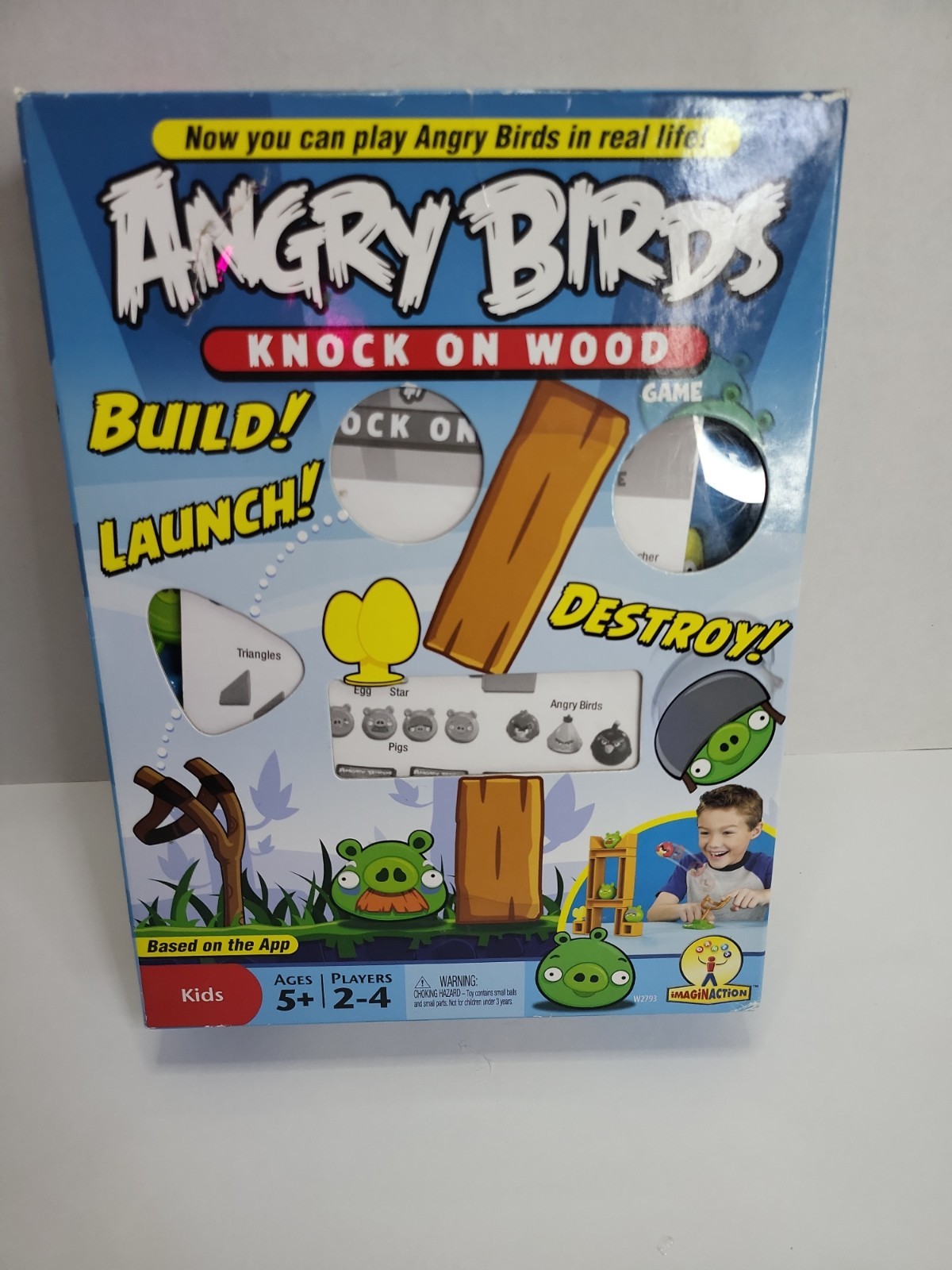 Angry Birds Knock On Wood Board Game Mattel 2010 – 100% Complete