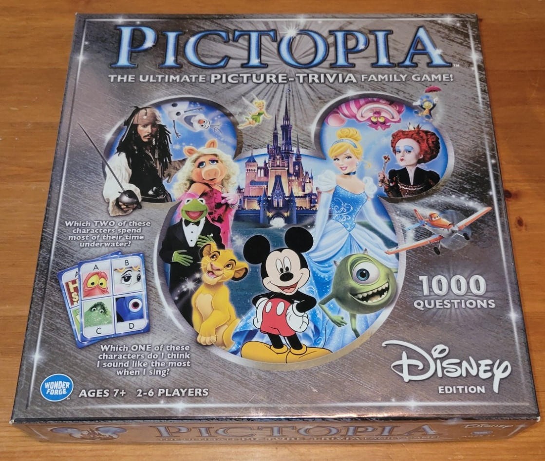 DISNEY Edition PICTOPIA Ultimate Picture-Trivia Family Game