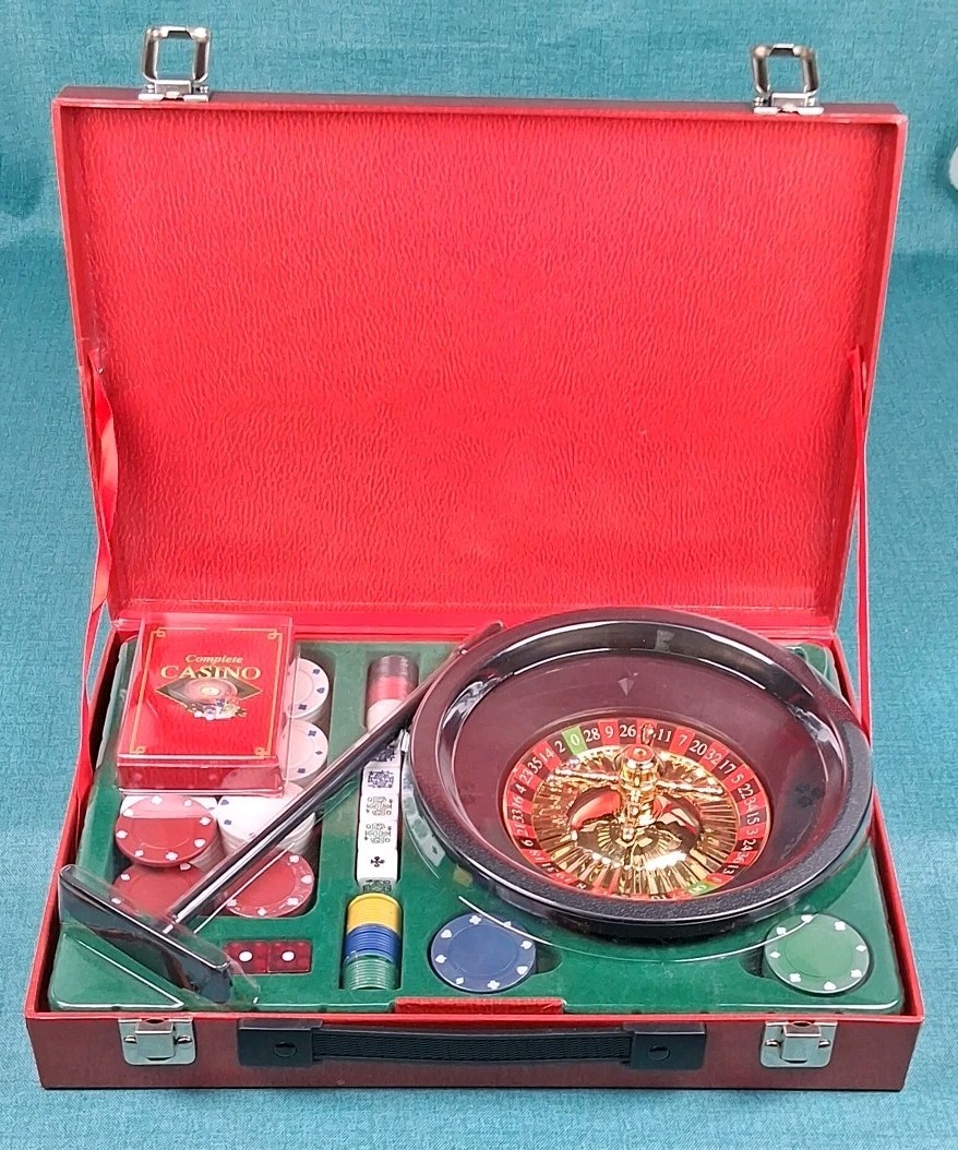Complete Casino Roulette Travel Game w/ Case by Sterling Innovation NY
