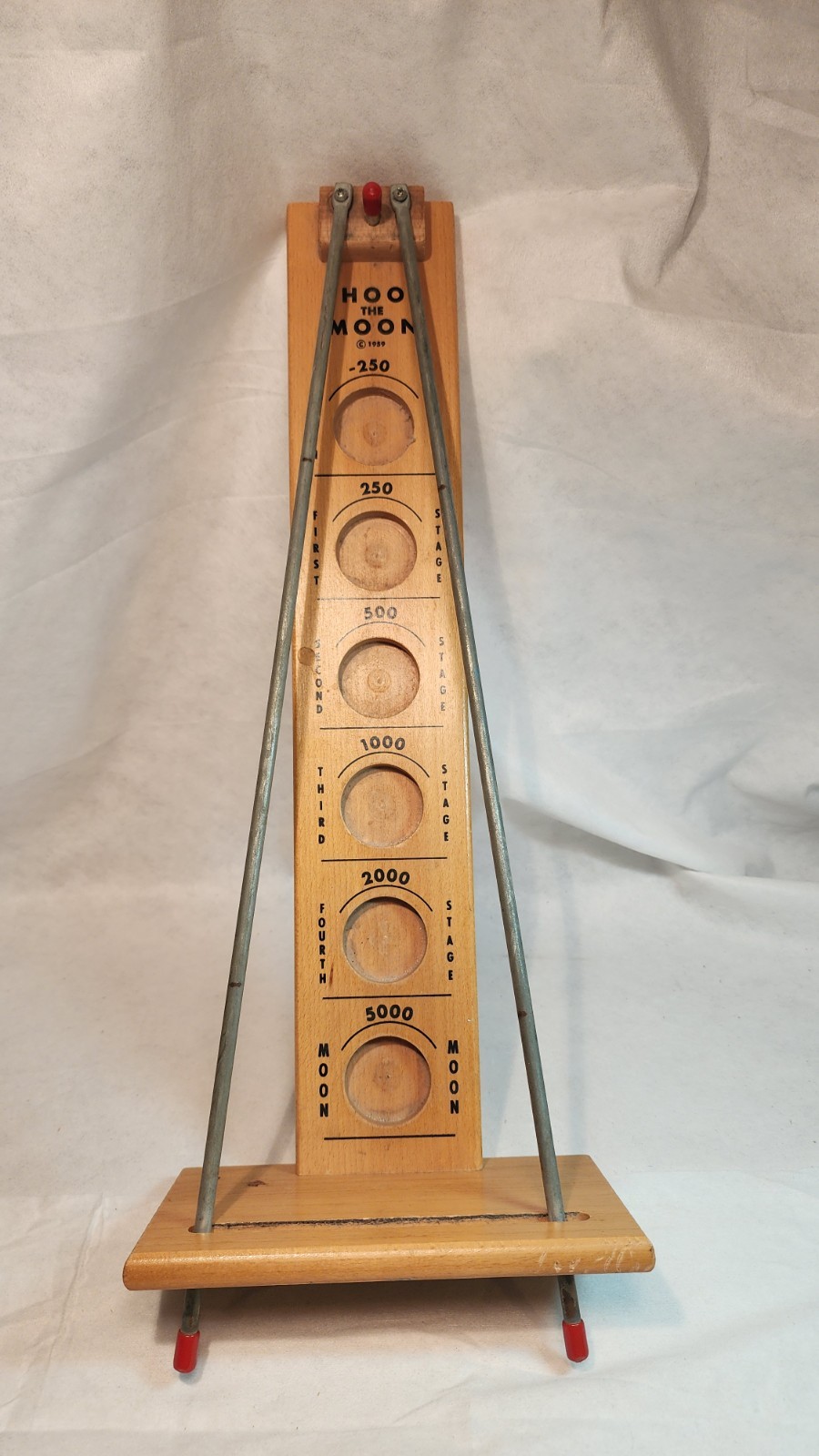 Vintage wooden 1959 Drueke Shoot the Moon Skill Game, no ball