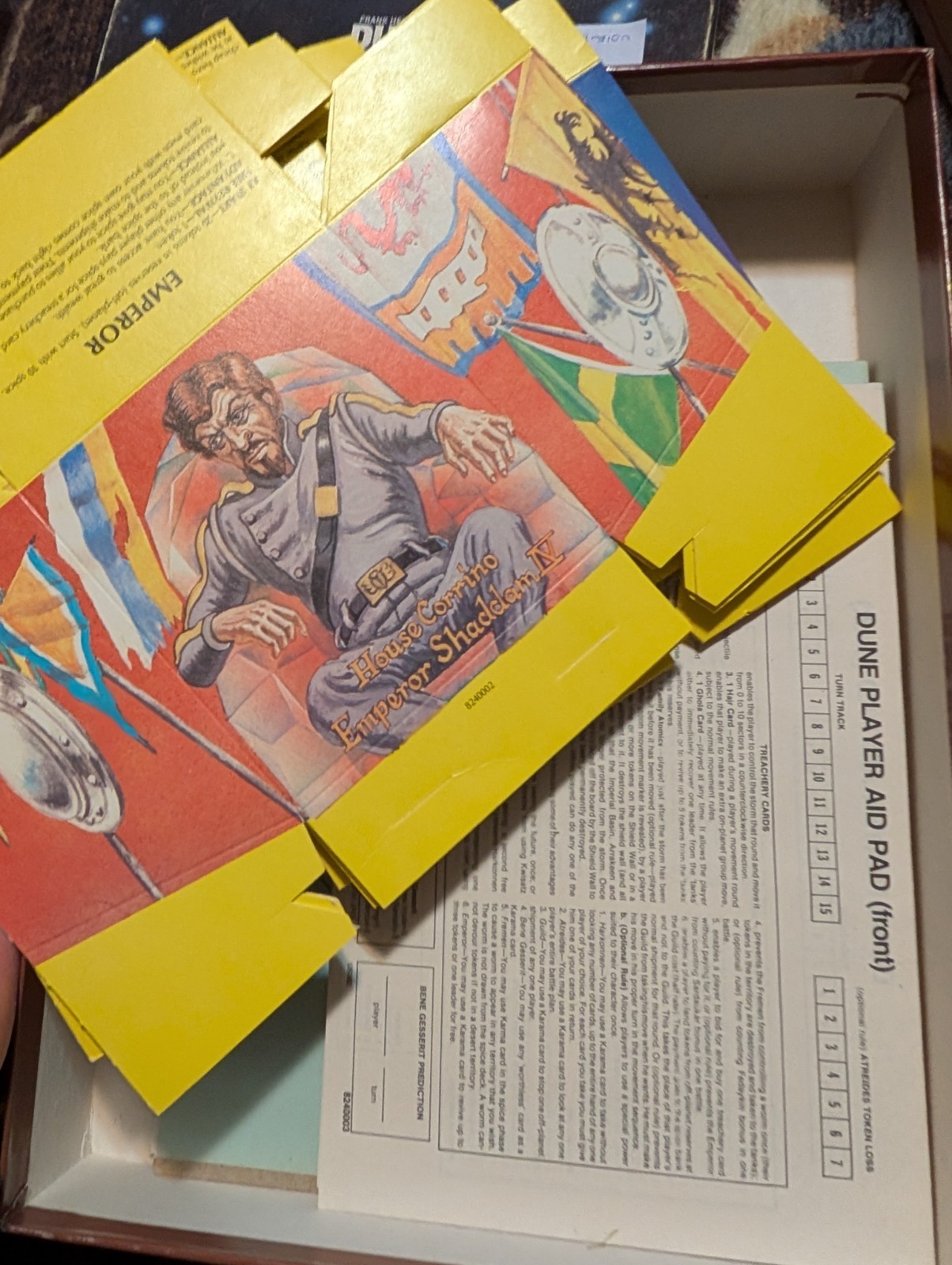 Avalon Hill Game Company Frank Herberts Dune Sting Cover And The Duel Never Used