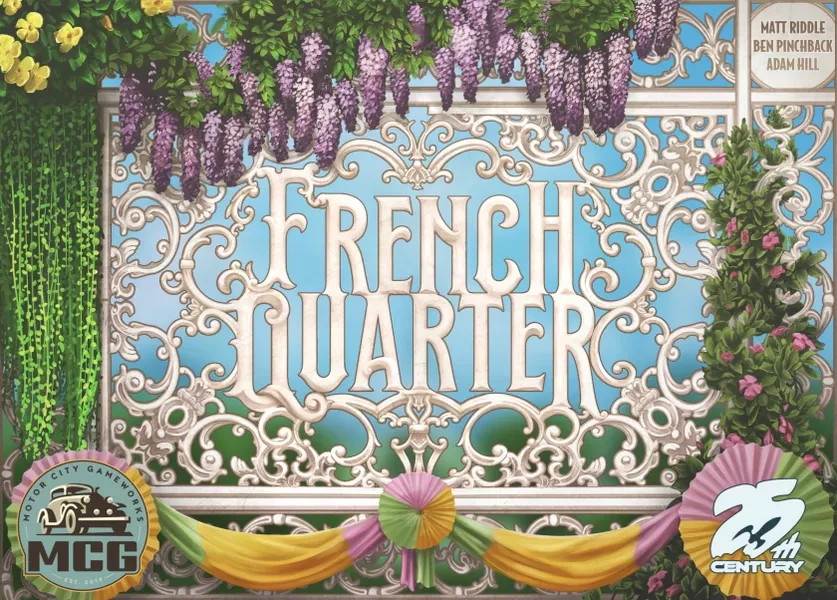 French Quarter + Roll & Write BoardGame 25th Century Games / MotorCity Gameworks