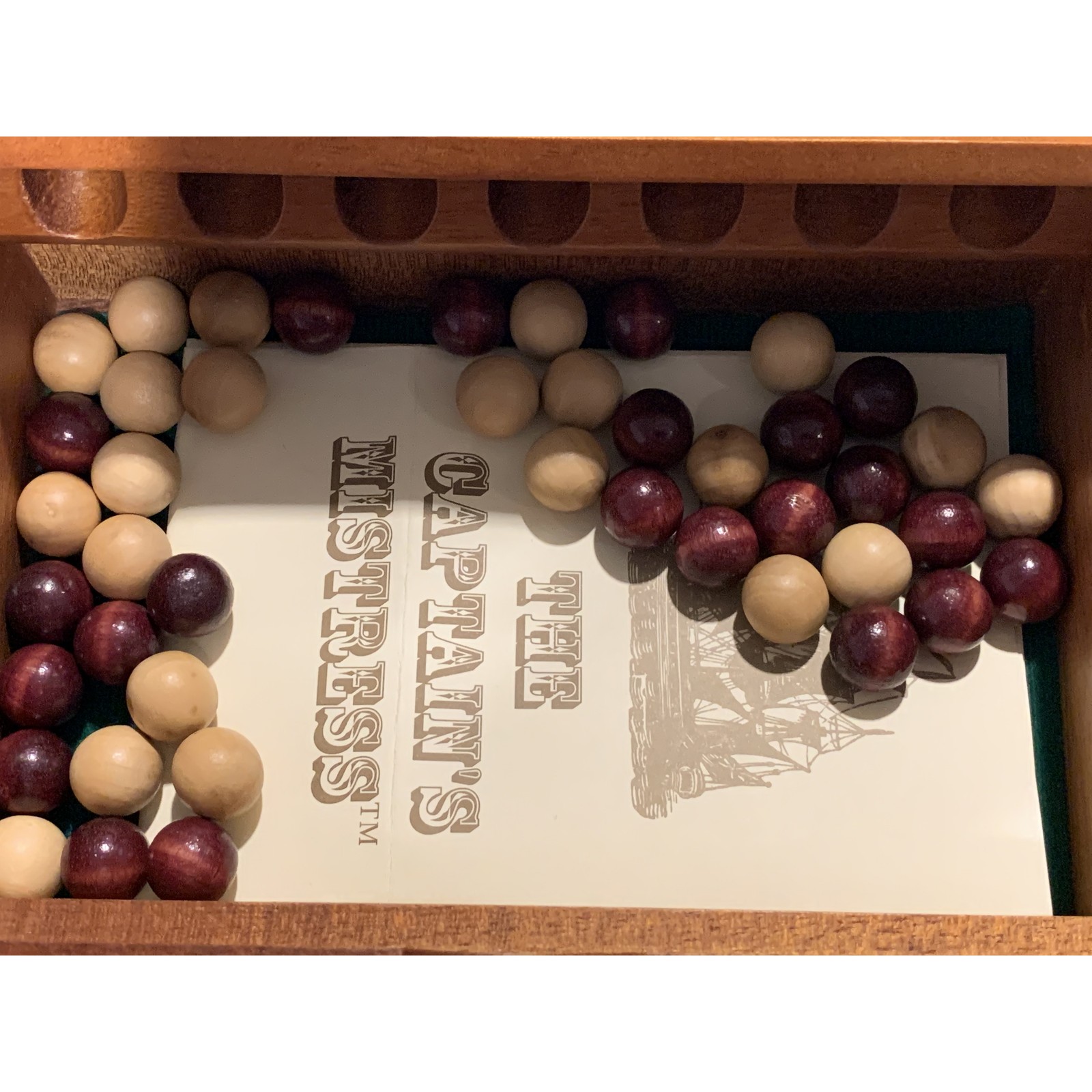 WE Games Wood Captain’s Mistress (4-in-a-Row) Connect Game
